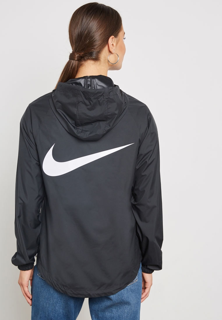 Estrictamente logo problema Buy Nike black Swoosh Packable Jacket for Women in Kuwait city, other cities