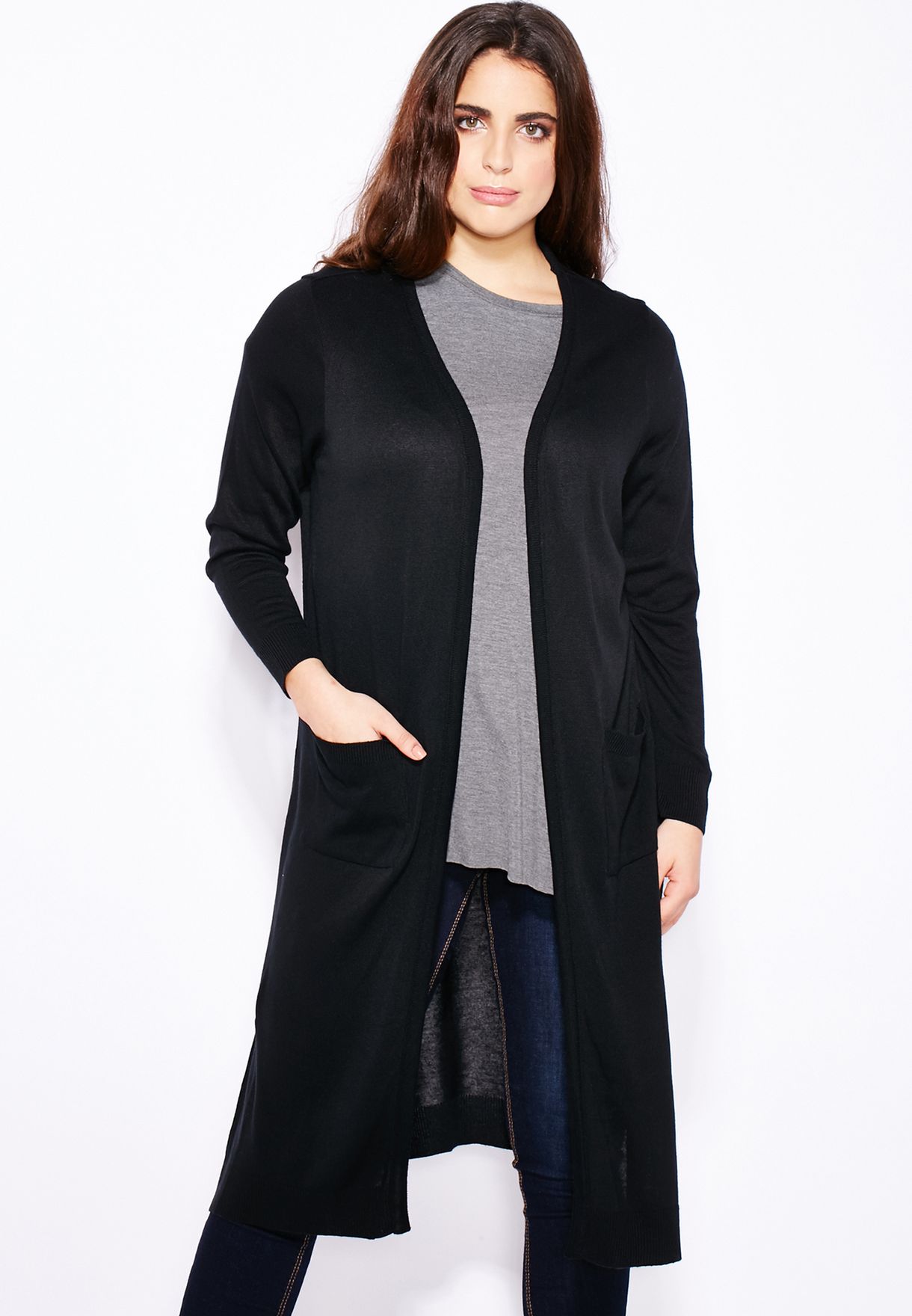 evans black cardigan