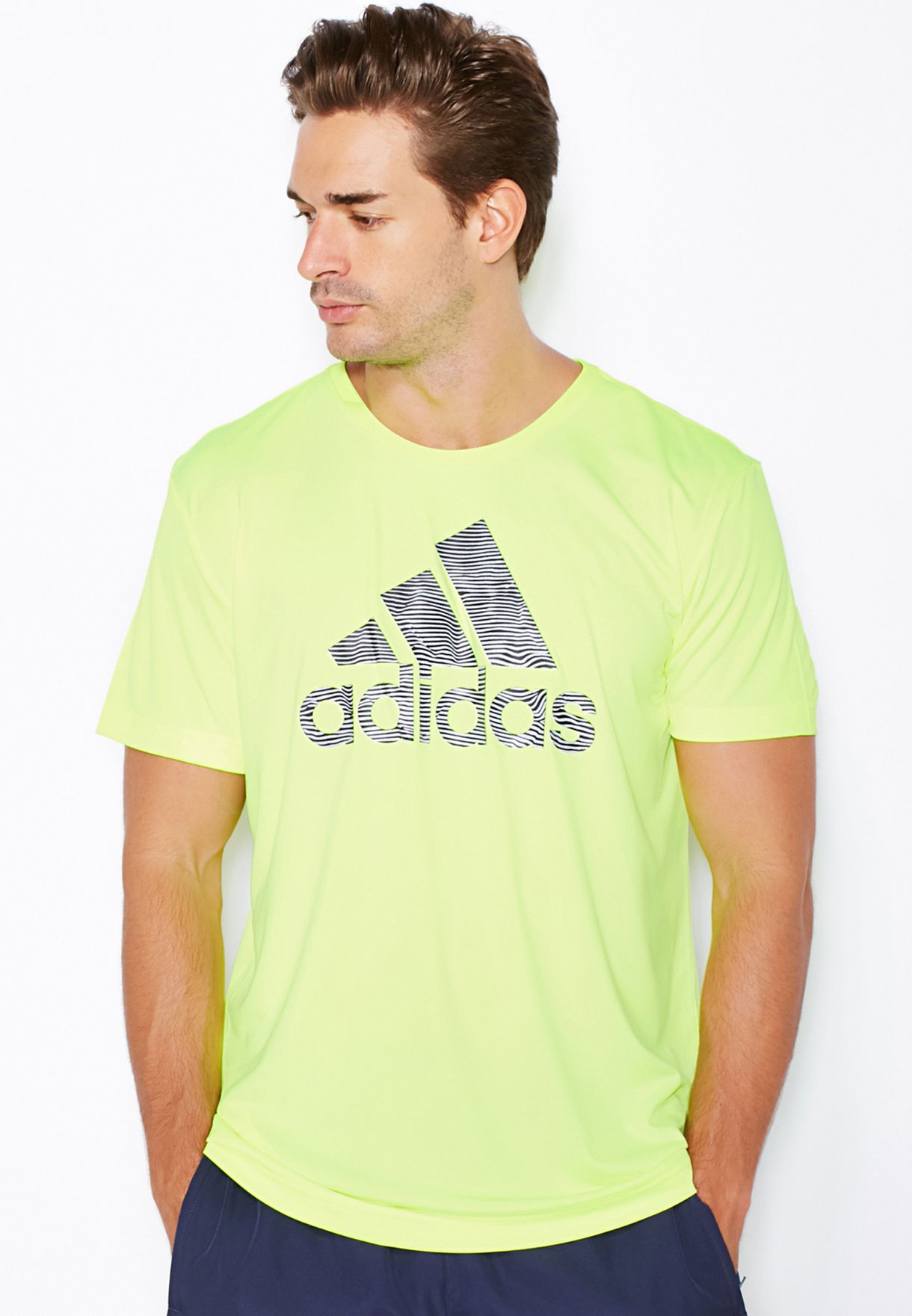 adidas fluorescent t shirt