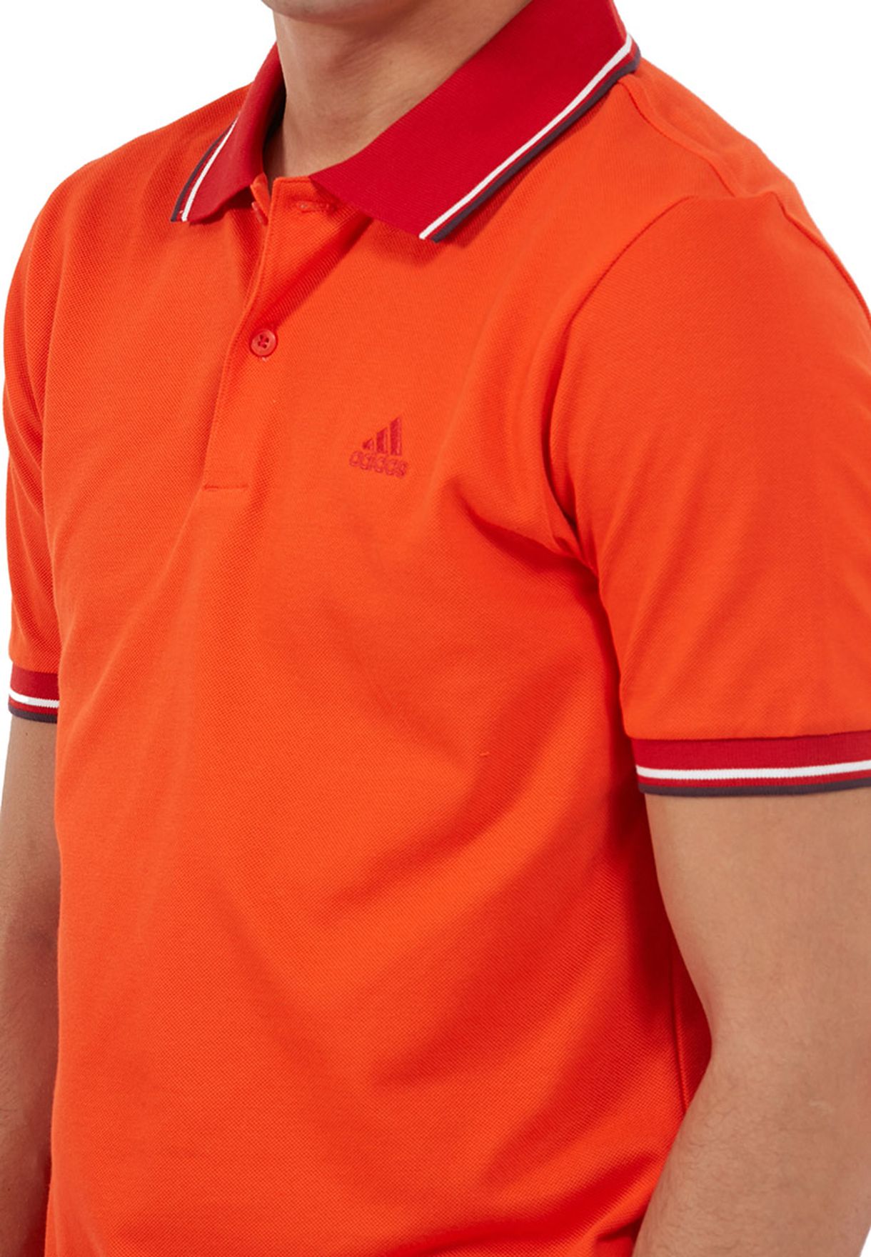 adidas orange polo shirt