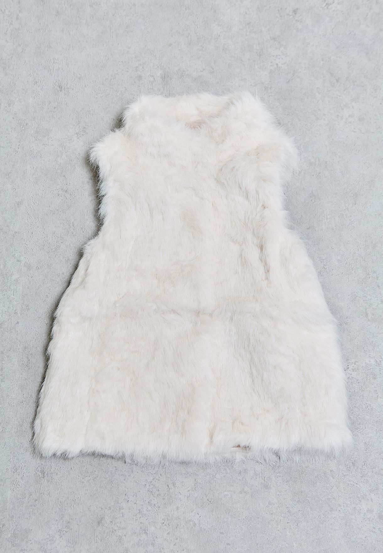 mango white fur coat