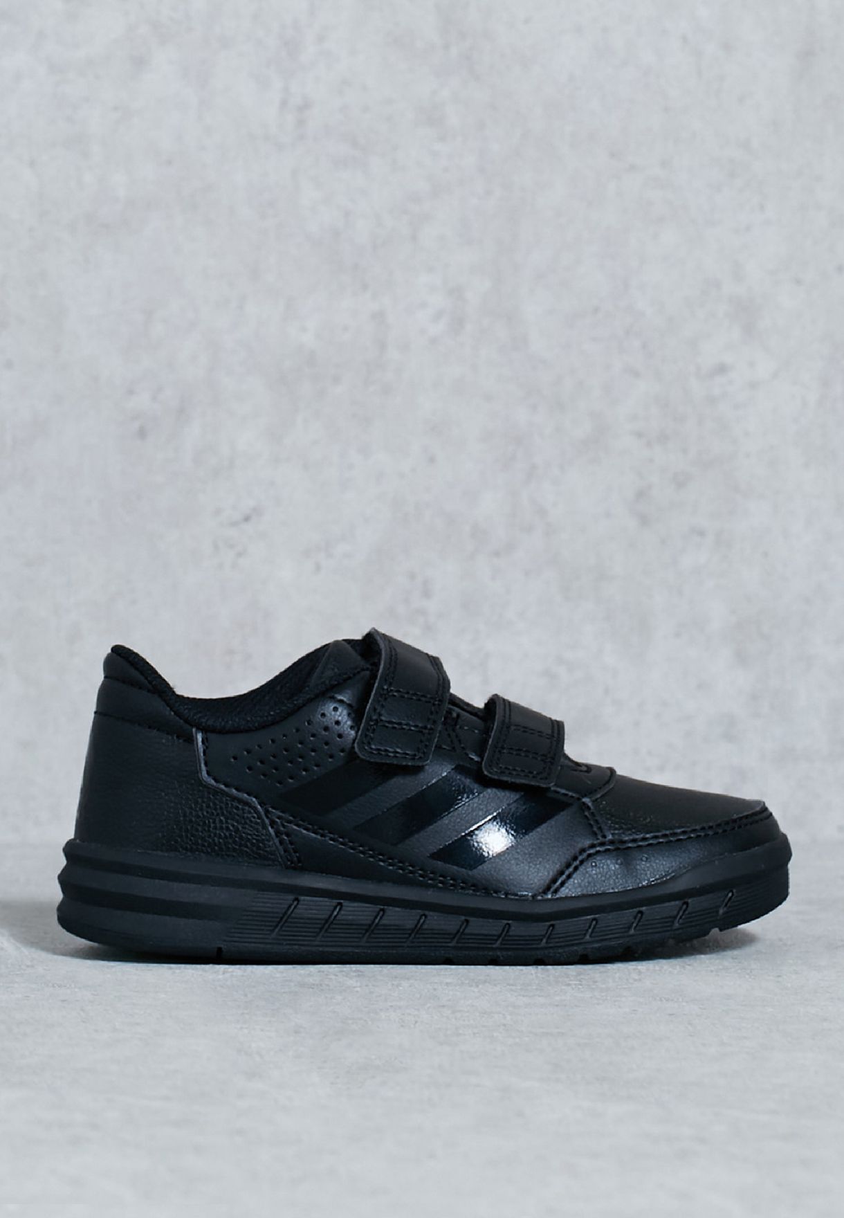 adidas black shoes for kids