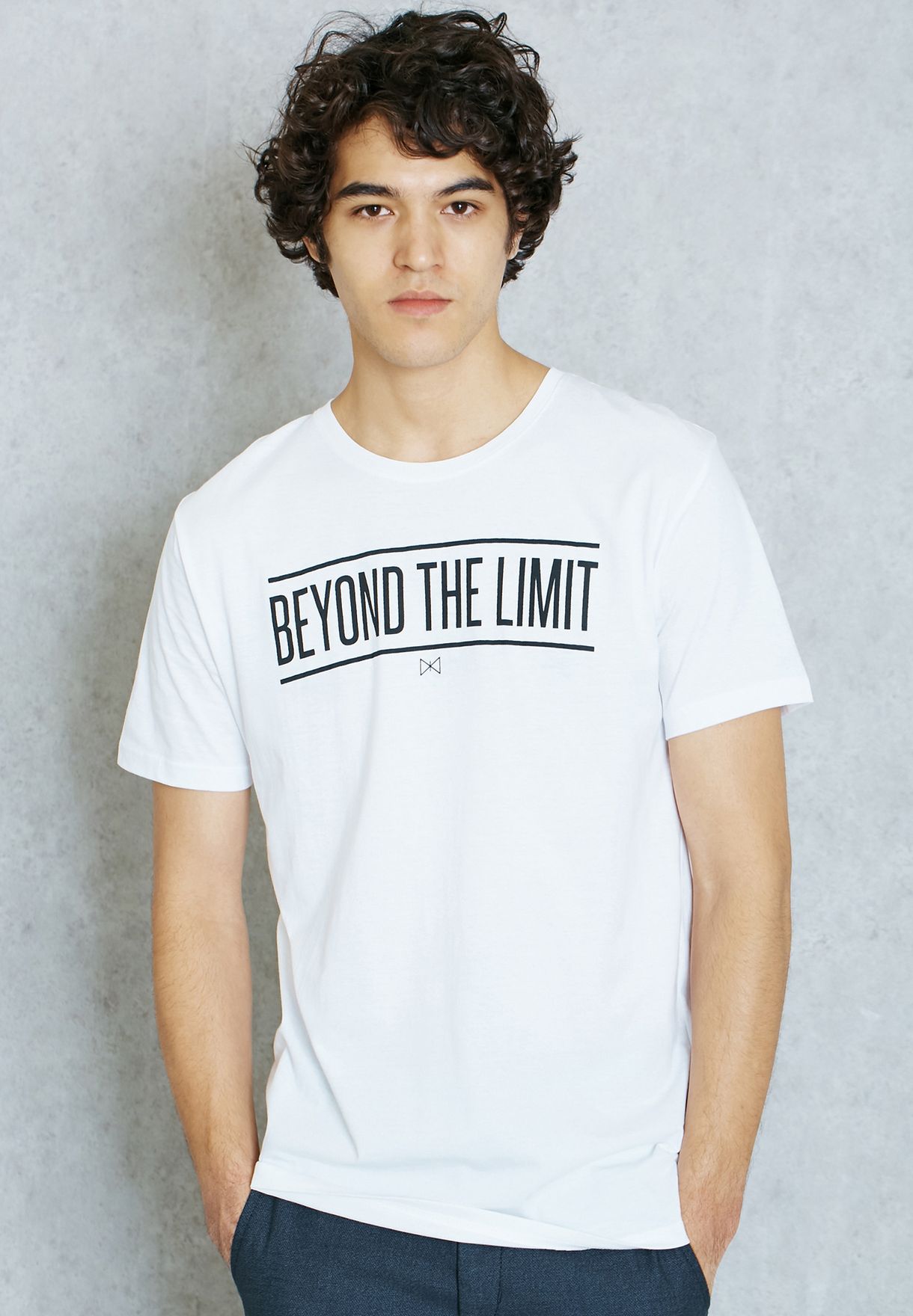 Buy White Beyond The Limit T Shirt For Men In Mena Worldwide Globally Ta694at90bll