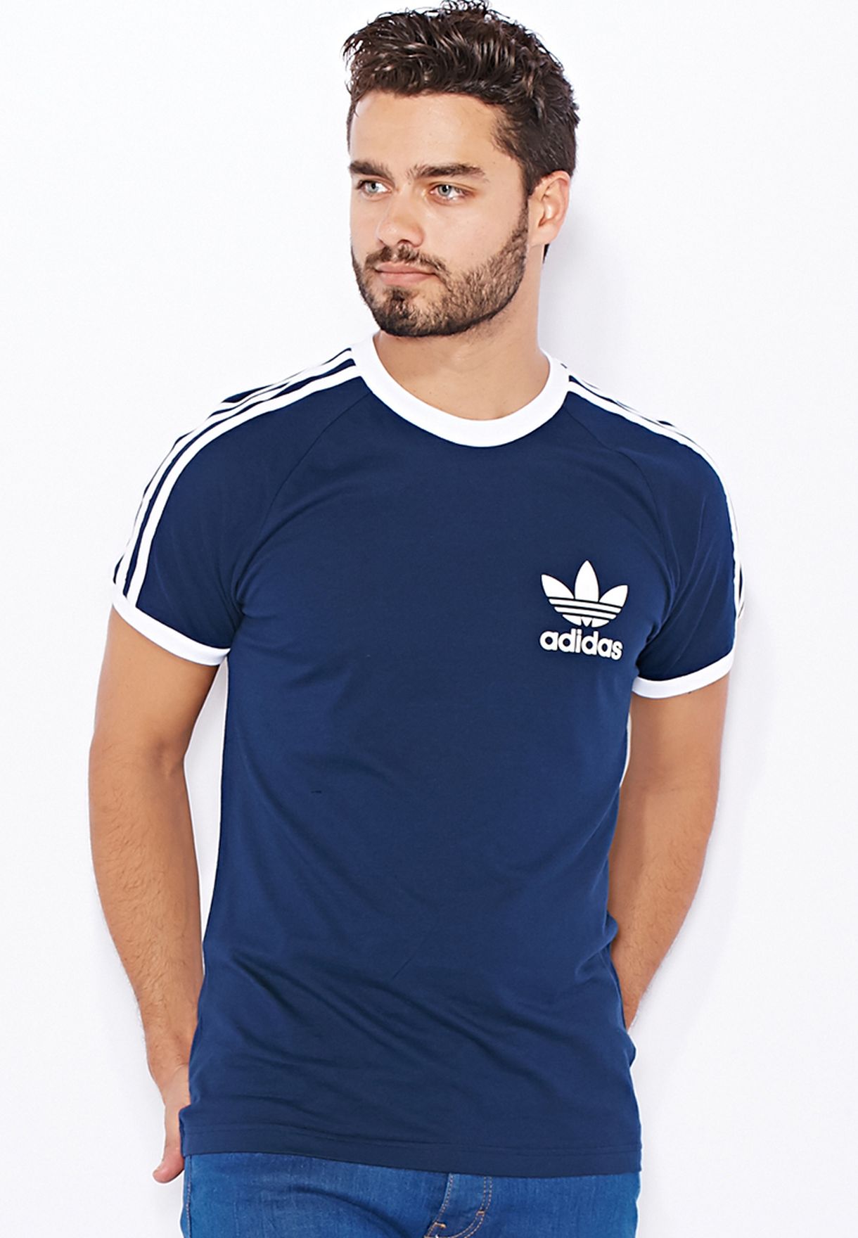Buy adidas Originals blue Essential T-Shirt for Men in MENA, Worldwide |  S18422