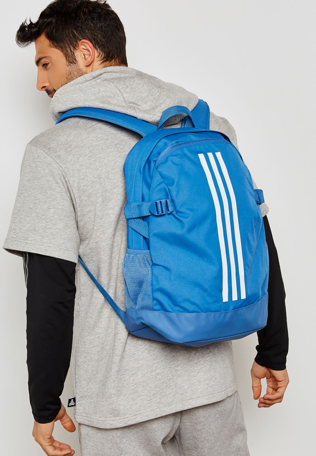 Buy adidas blue Medium 3 Stripe Power Backpack for Men in MENA, Worldwide |  DM7684