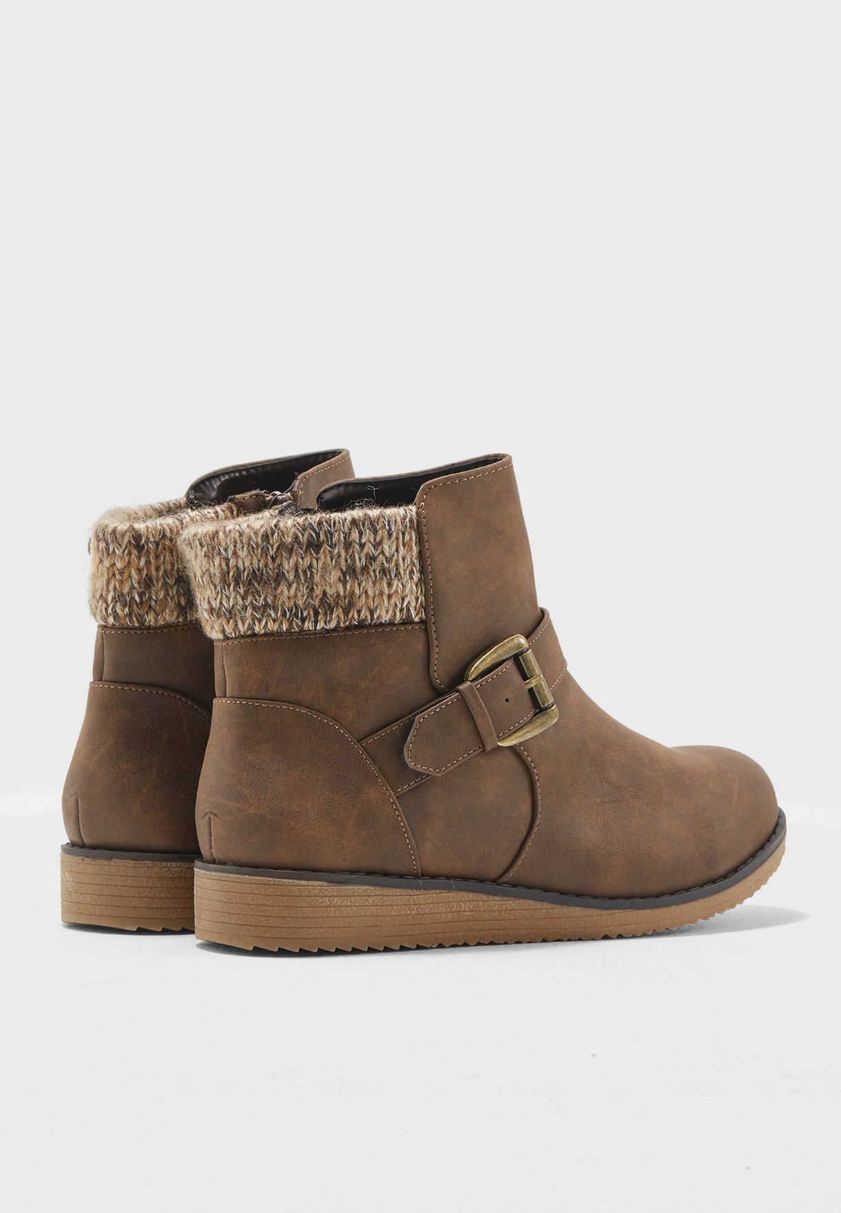 evans brown ankle boots