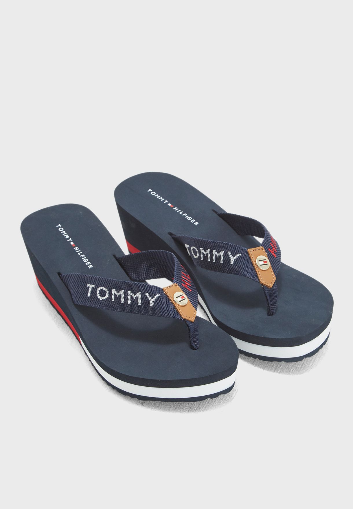 tommy hilfiger wedge beach sandals