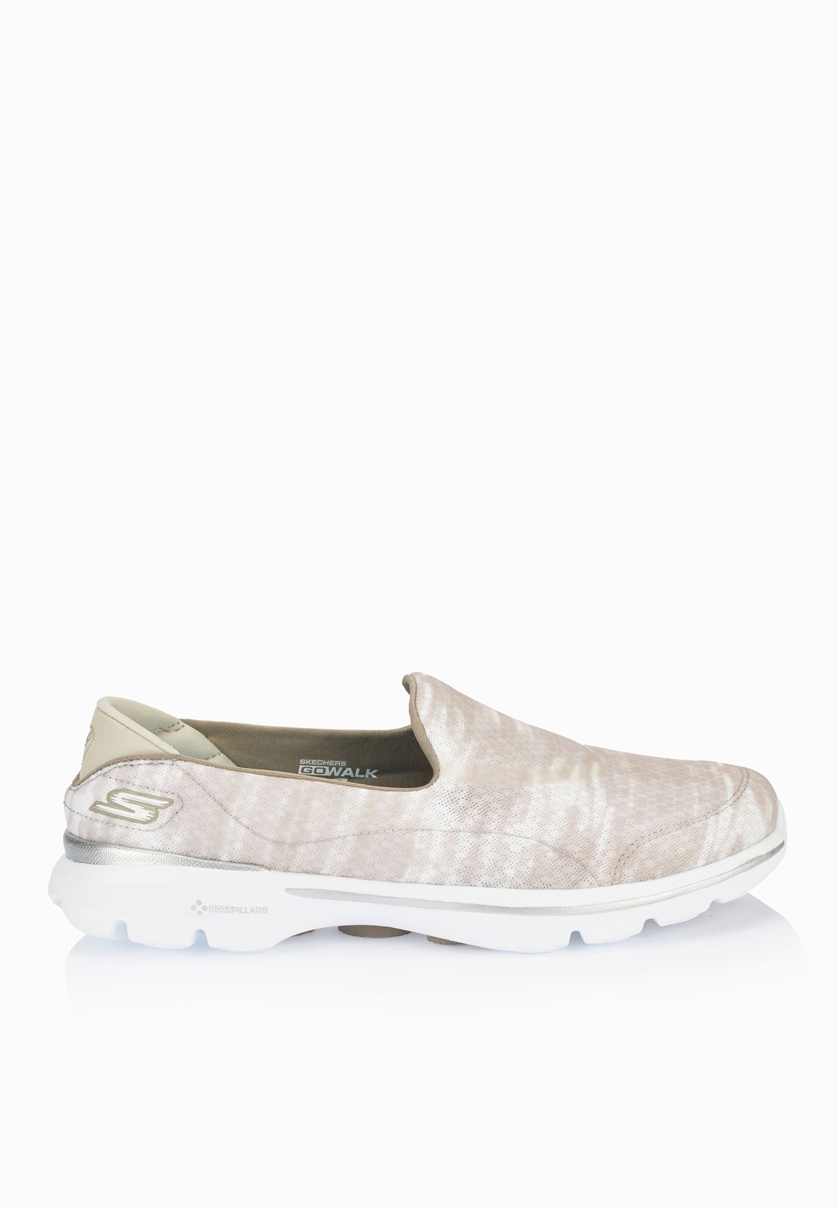 skechers go walk 3 beige