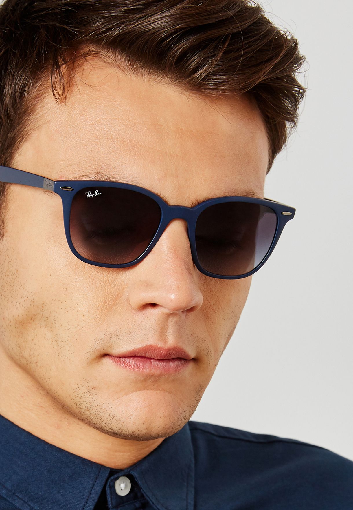 Buy Ray Ban Blue 0rb4297 Wayfarer Sunglasses For Men In Mena Worldwide