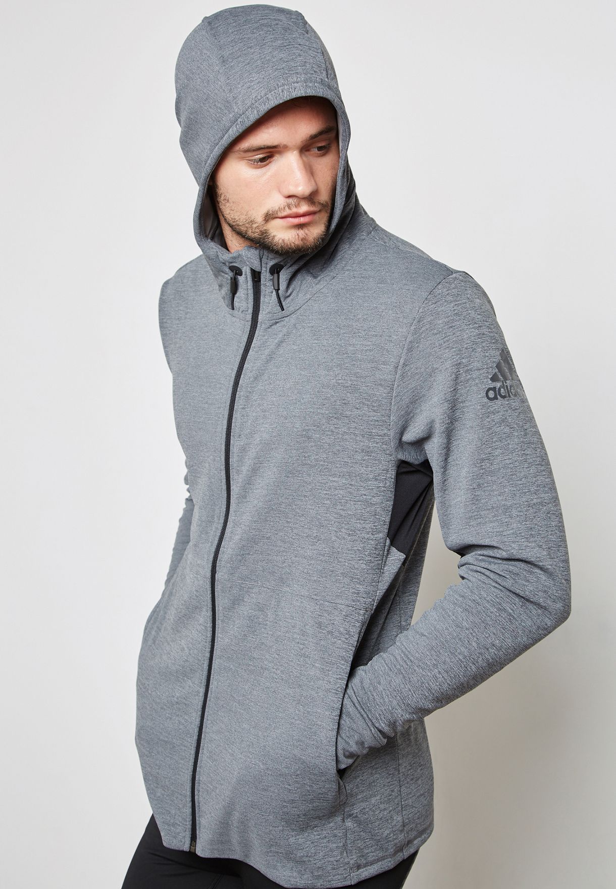 Buy adidas grey Climacool Zip Through Hoodie for Men in Muscat, other  cities | CD7839
