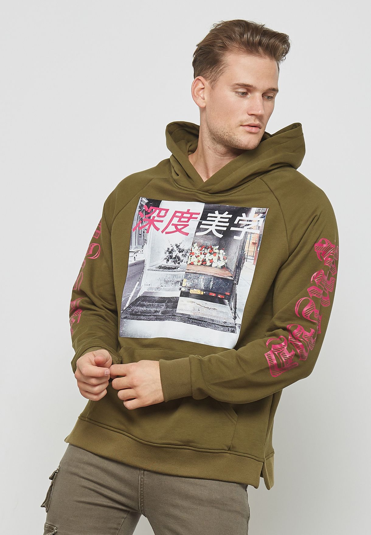 dual roses hoodie