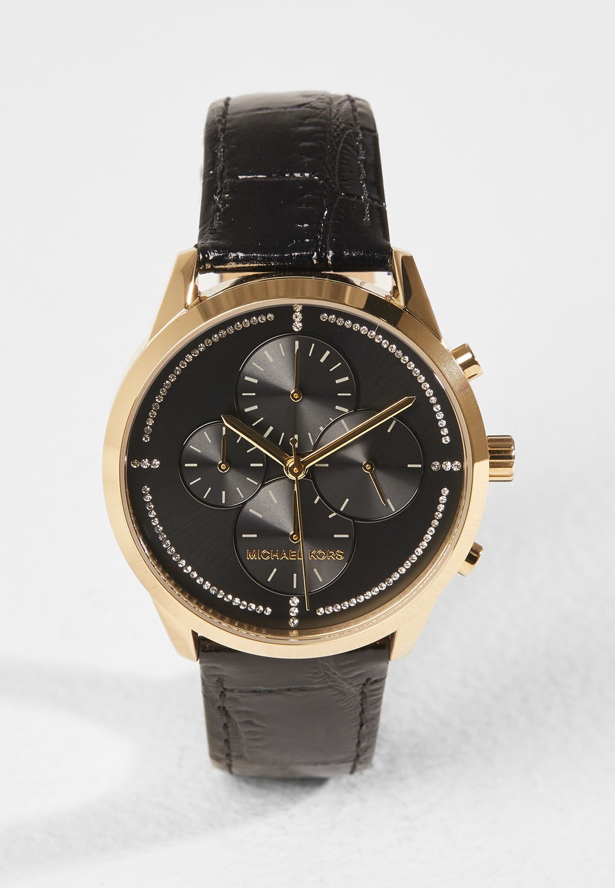 Buy Michael Kors black Slater watch for 