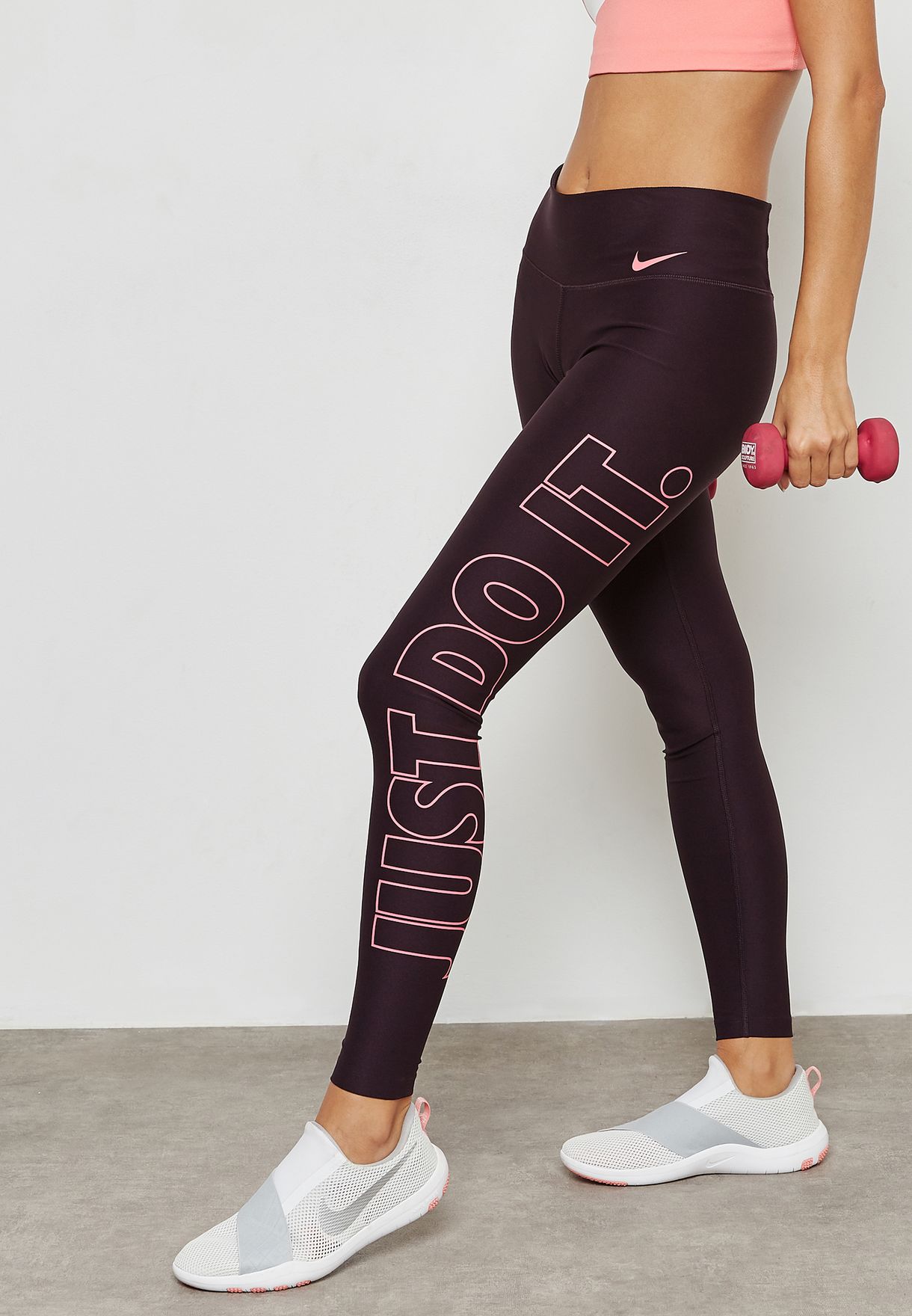 Buy Nike red Power just Do It Tights 