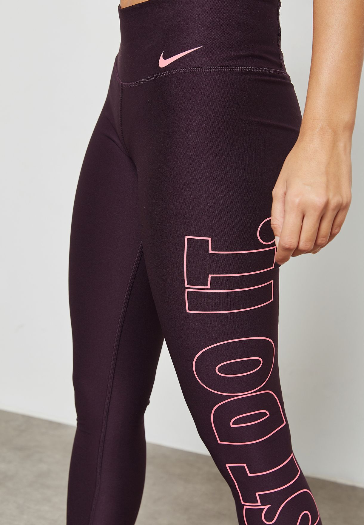 Buy Nike Red Power Just Do It Tights For Women In Dubai Abu Dhabi 5483