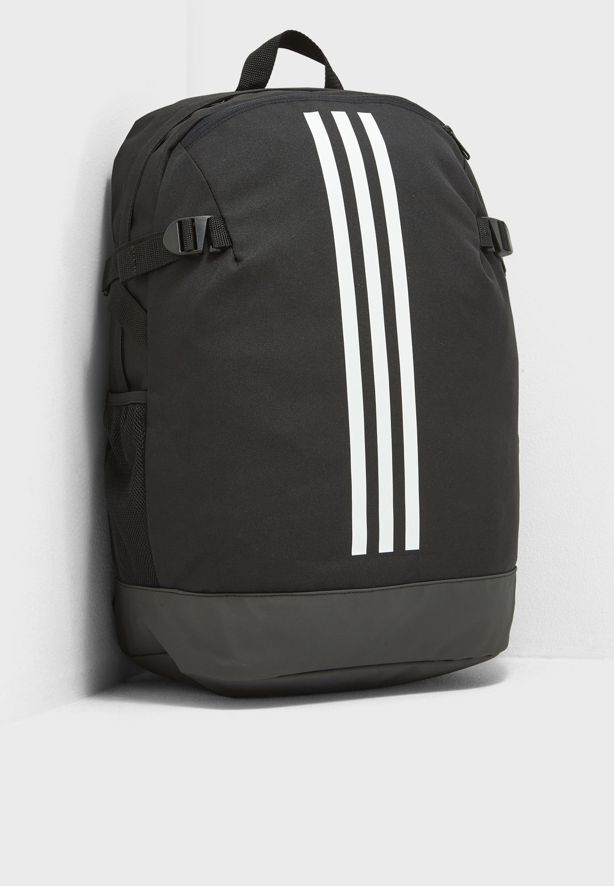 adidas black 3 Stripe Power Backpack 