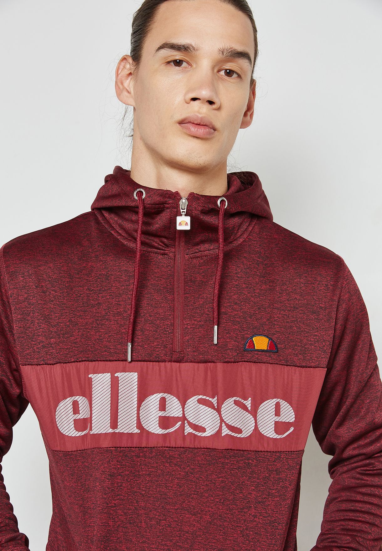 ellesse burgundy hoodie