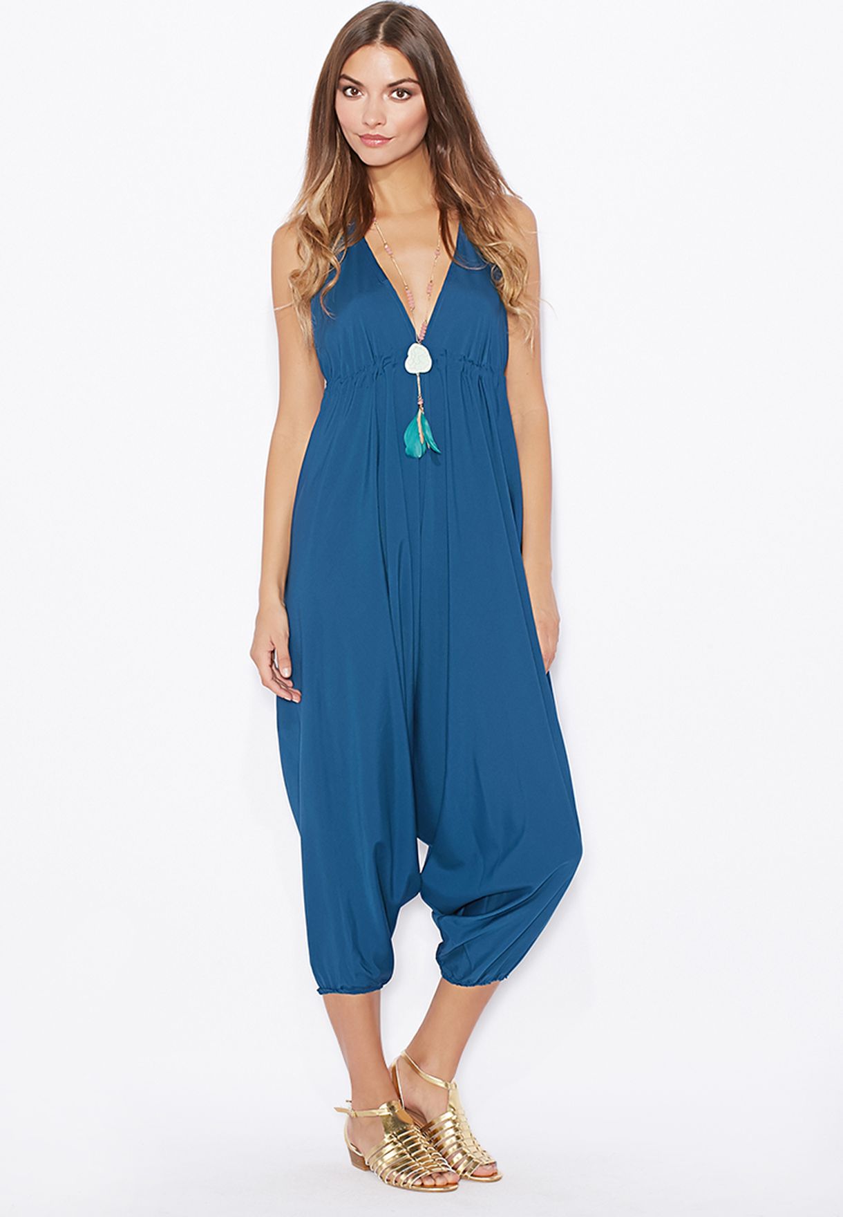 Buy blue Genie Jumpsuit for Women in MENA, Worldwide