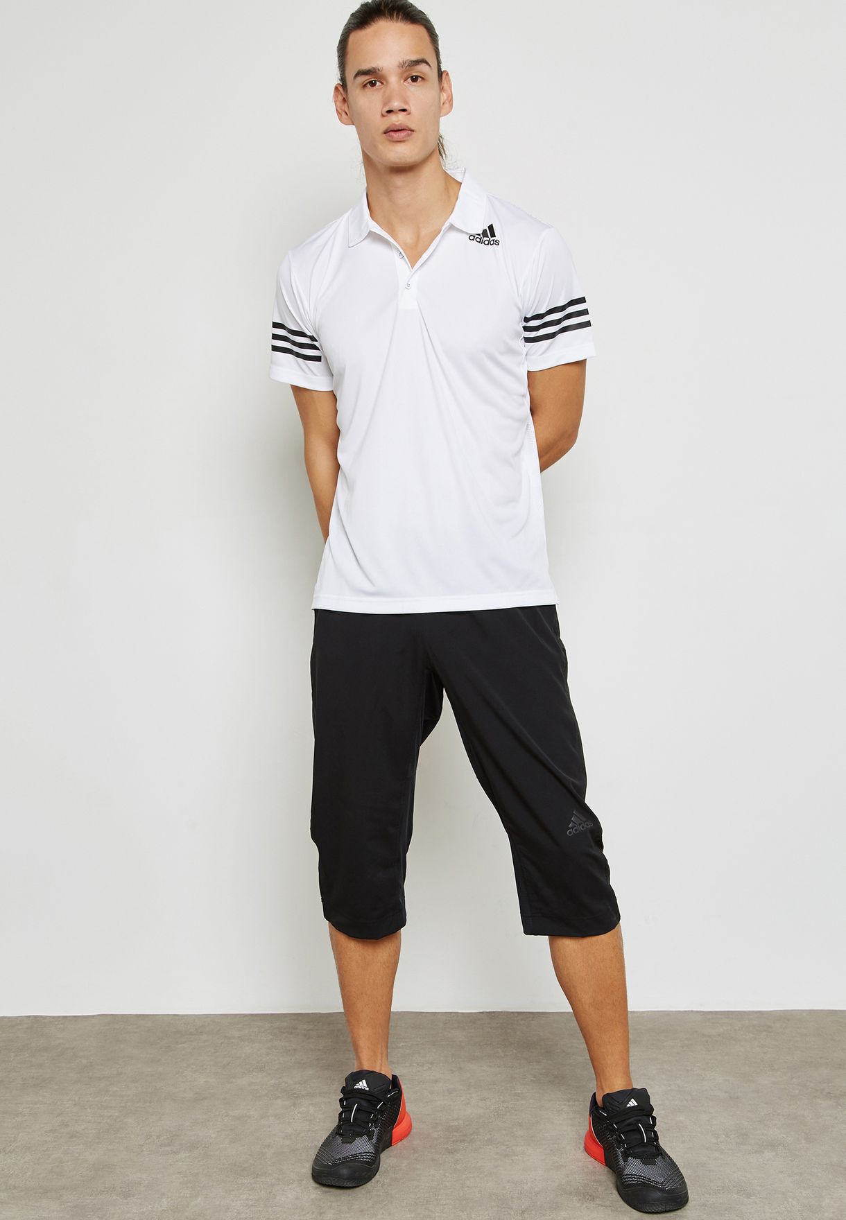 Buy adidas white Climacool Polo for Men 