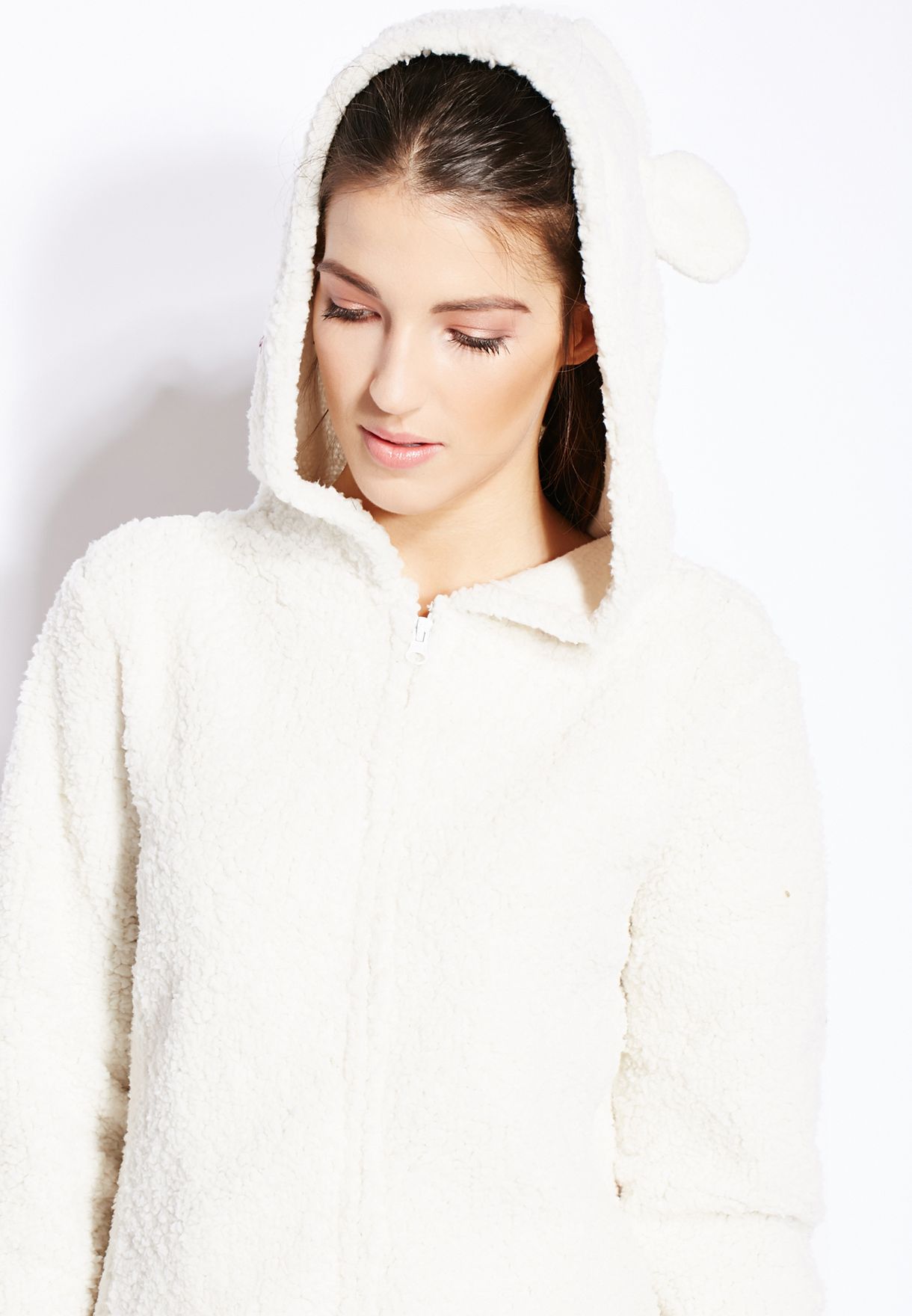 Buy Loungeable white Sherpa Onesie for Women in MENA, Worldwide