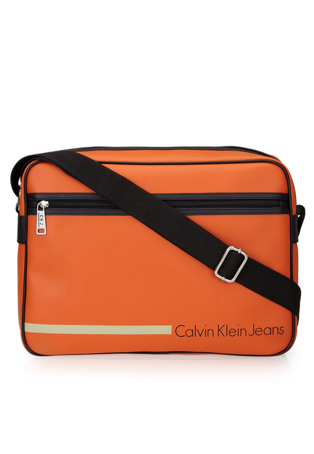 Buy Calvin Klein Jeans orange Logo Messenger Bag for Men in Muscat, Salalah