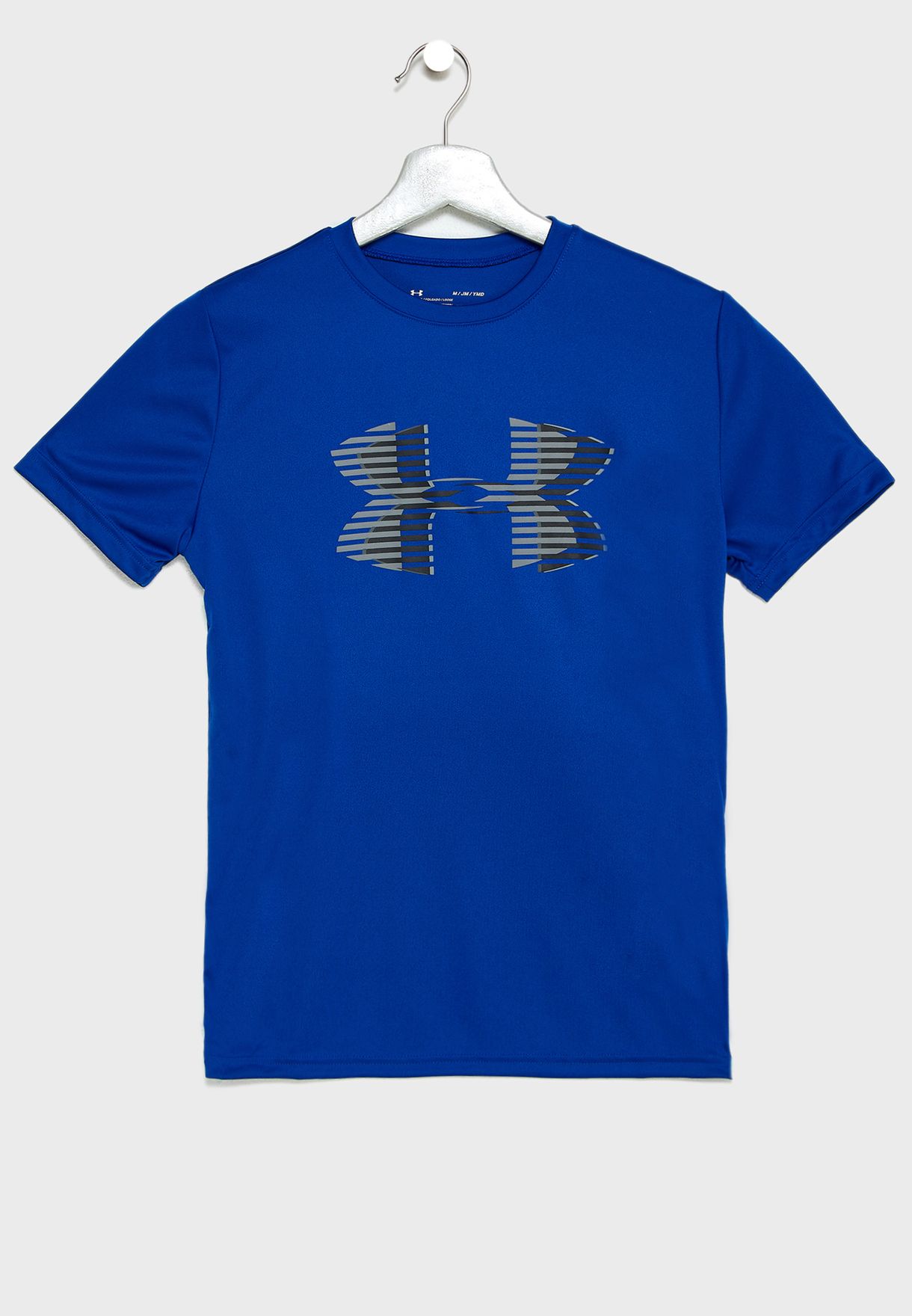 Buy Under Armour Blue Youth Tech Logo Solid T Shirt For Kids In Mena Worldwide 400