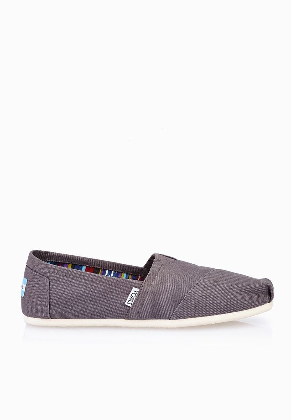 Buy Toms grey Classic Slip Ons for 