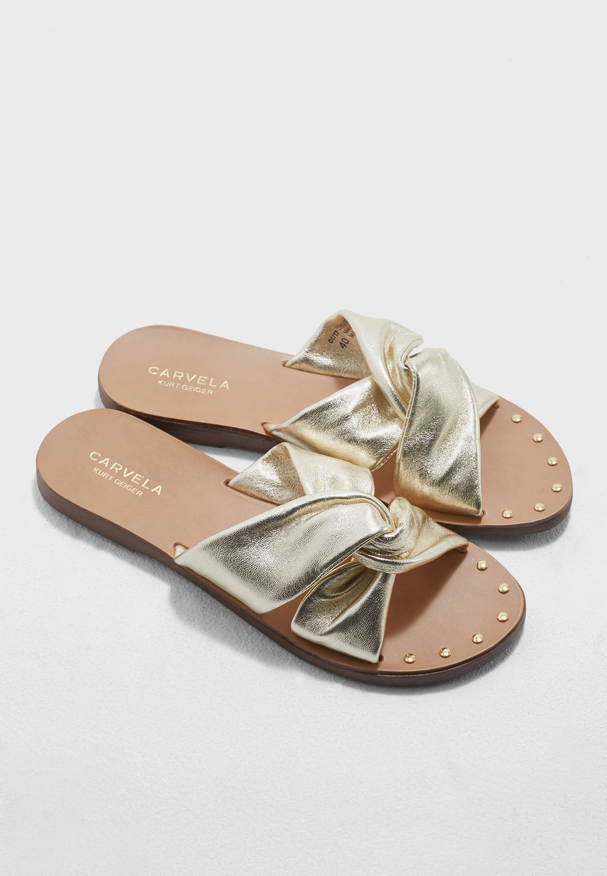 carvela gold sandals