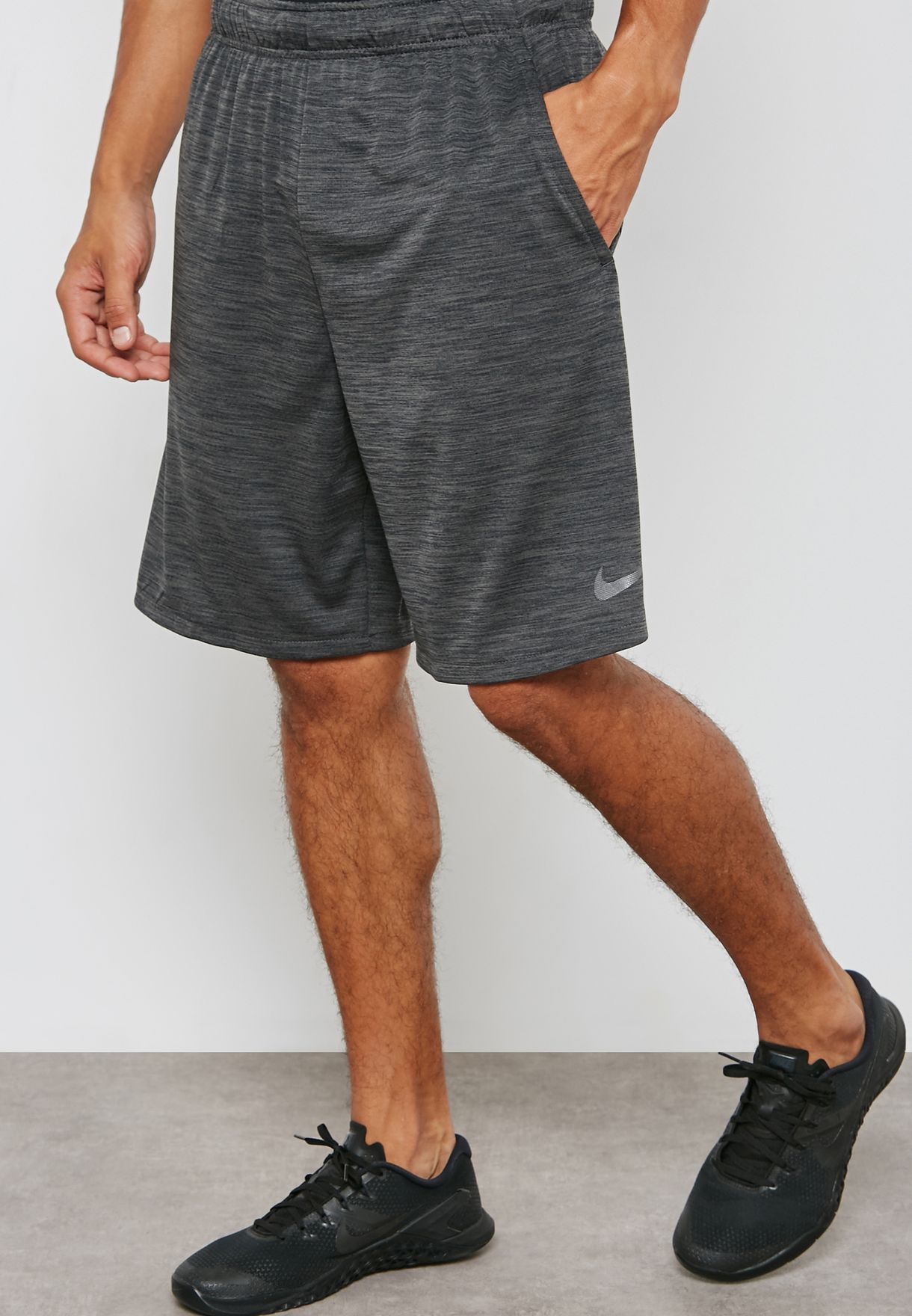 Nike grey Dri-FIT Veneer Shorts for Men 
