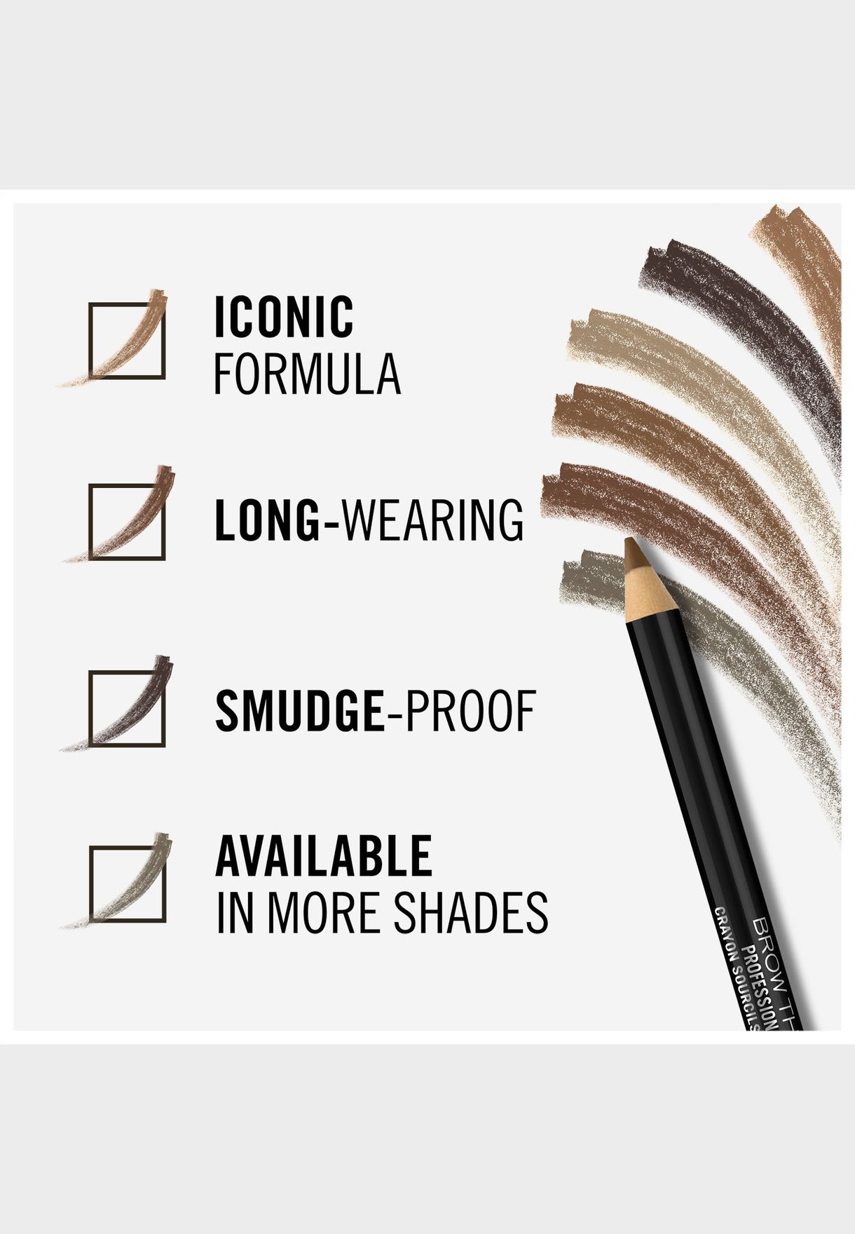 Professional Eyebrow Pencil- 002 Hazel