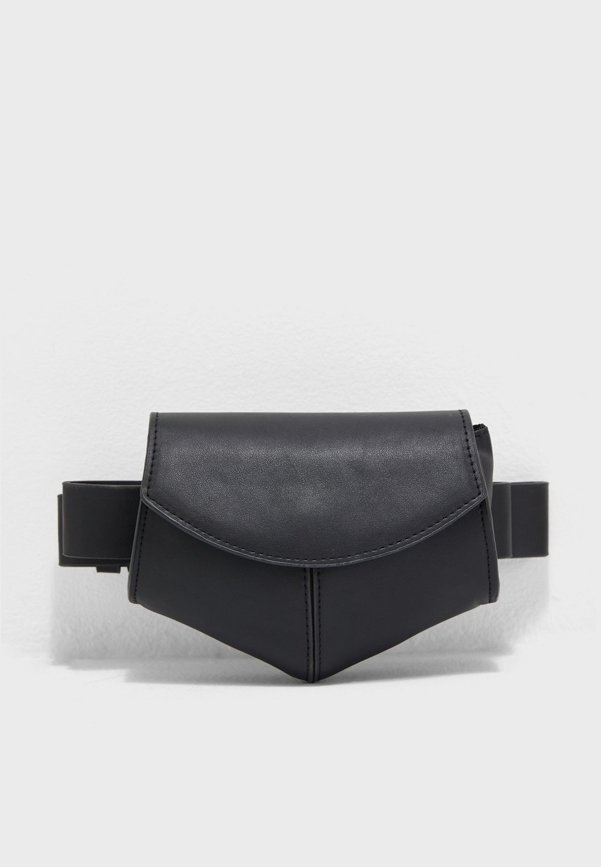 mango leather flap bum bag