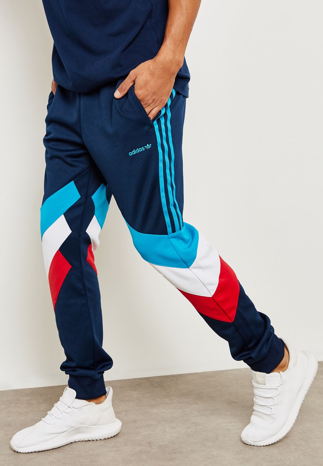 Buy adidas Originals navy Palmeston Sweatpants for Men in MENA, Worldwide |  DJ3456