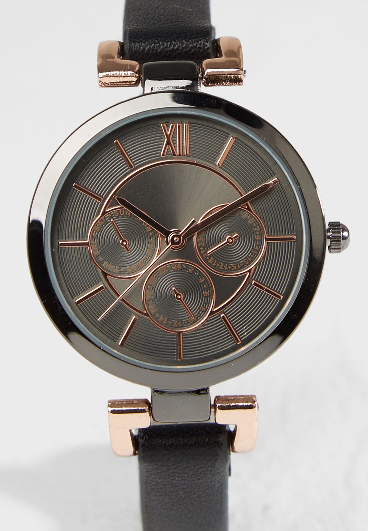 Buy Ginger black Lug Analogue Watch for Women in Manama, Riffa