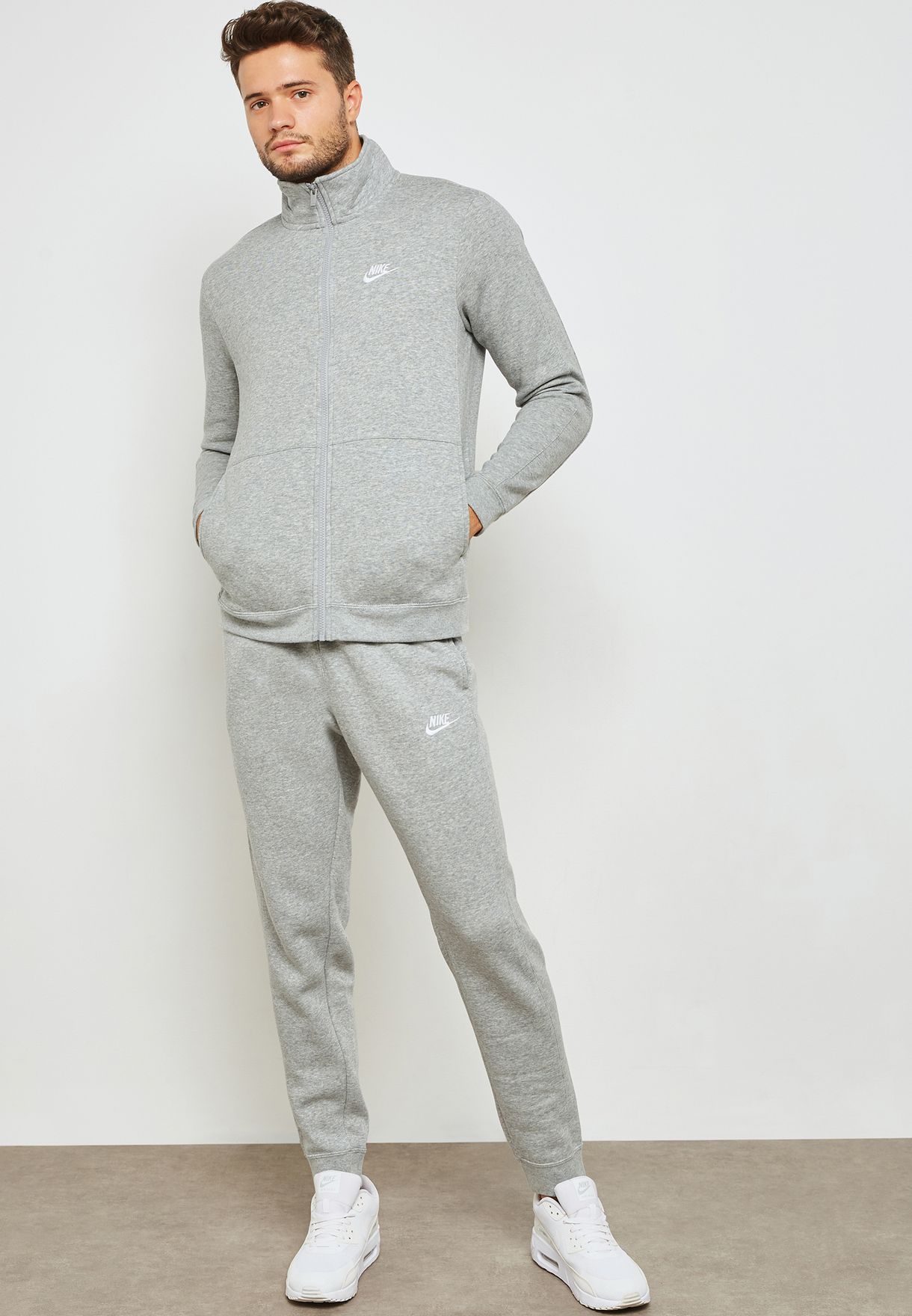 Buy Nike grey NSW Fleece Tracksuit for 