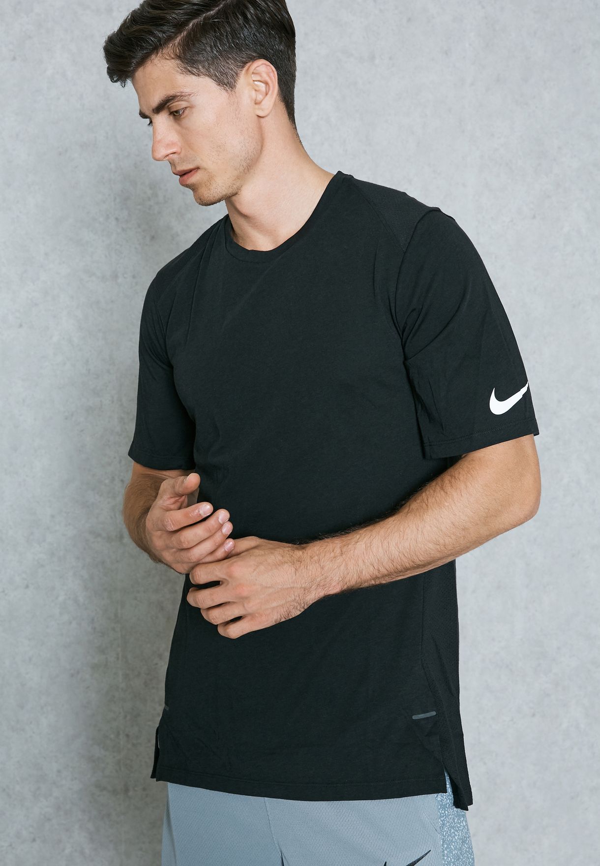 Buy Nike black Breathe Elite T-Shirt 