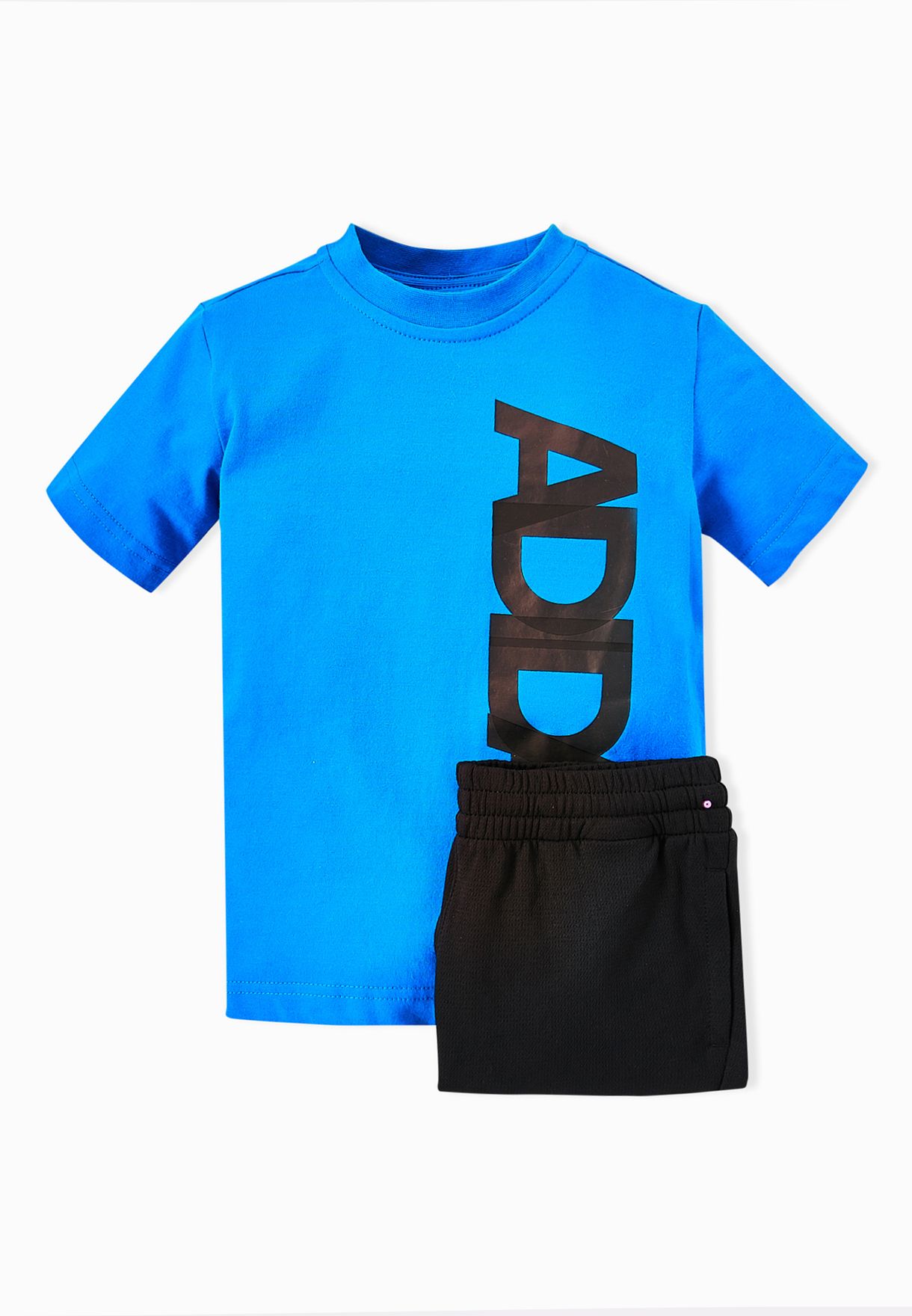 baby blue adidas shorts and shirt