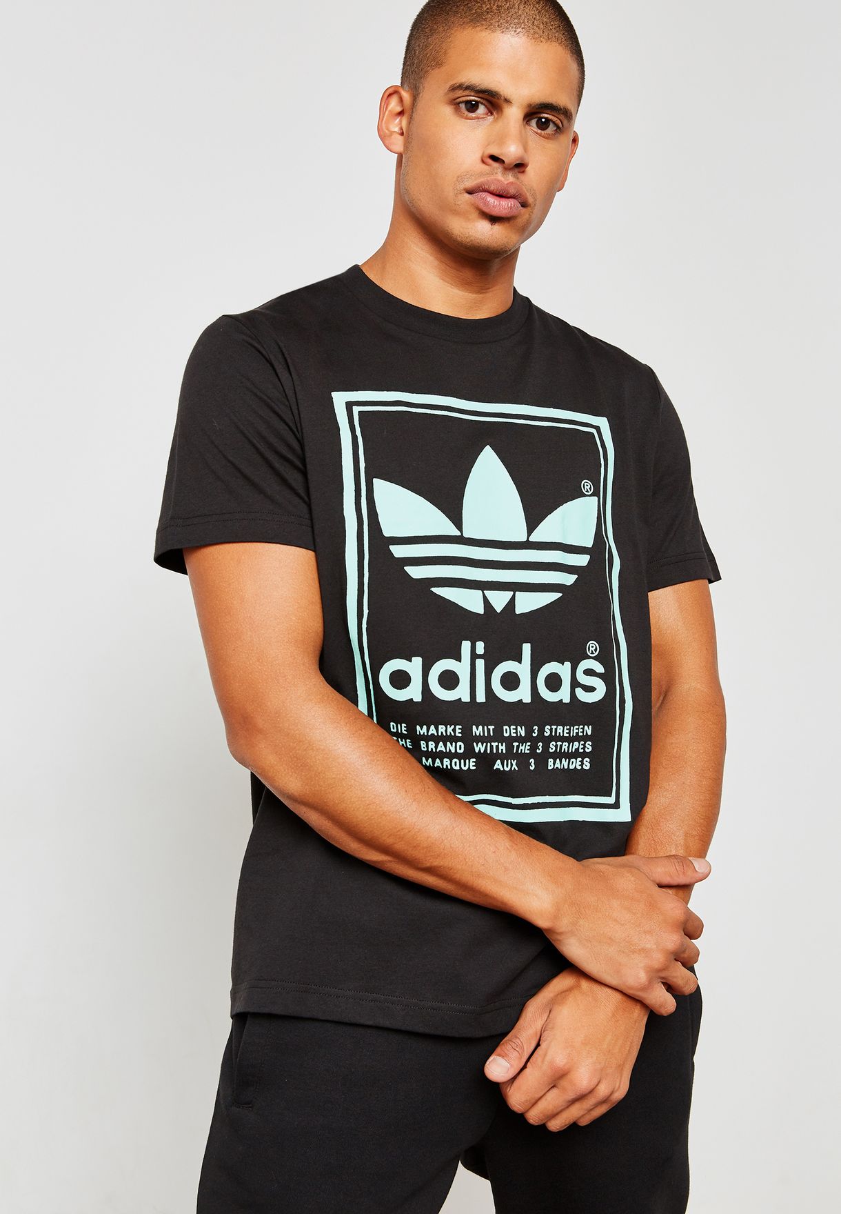Buy adidas Originals black Vintage T-Shirt for Men in MENA, Worldwide |  DJ2712
