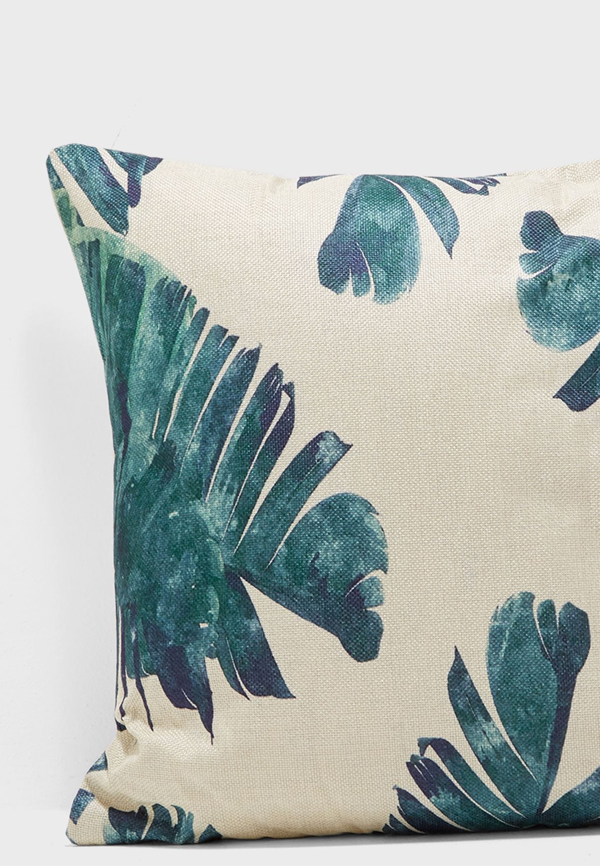 Palm Leaf Print Cushion Insert Included 45x45cm