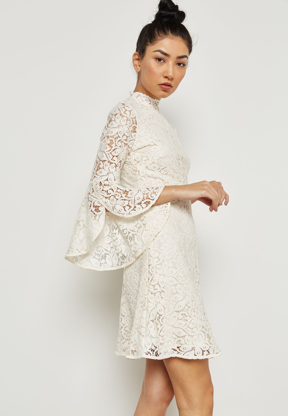 mango white lace dress