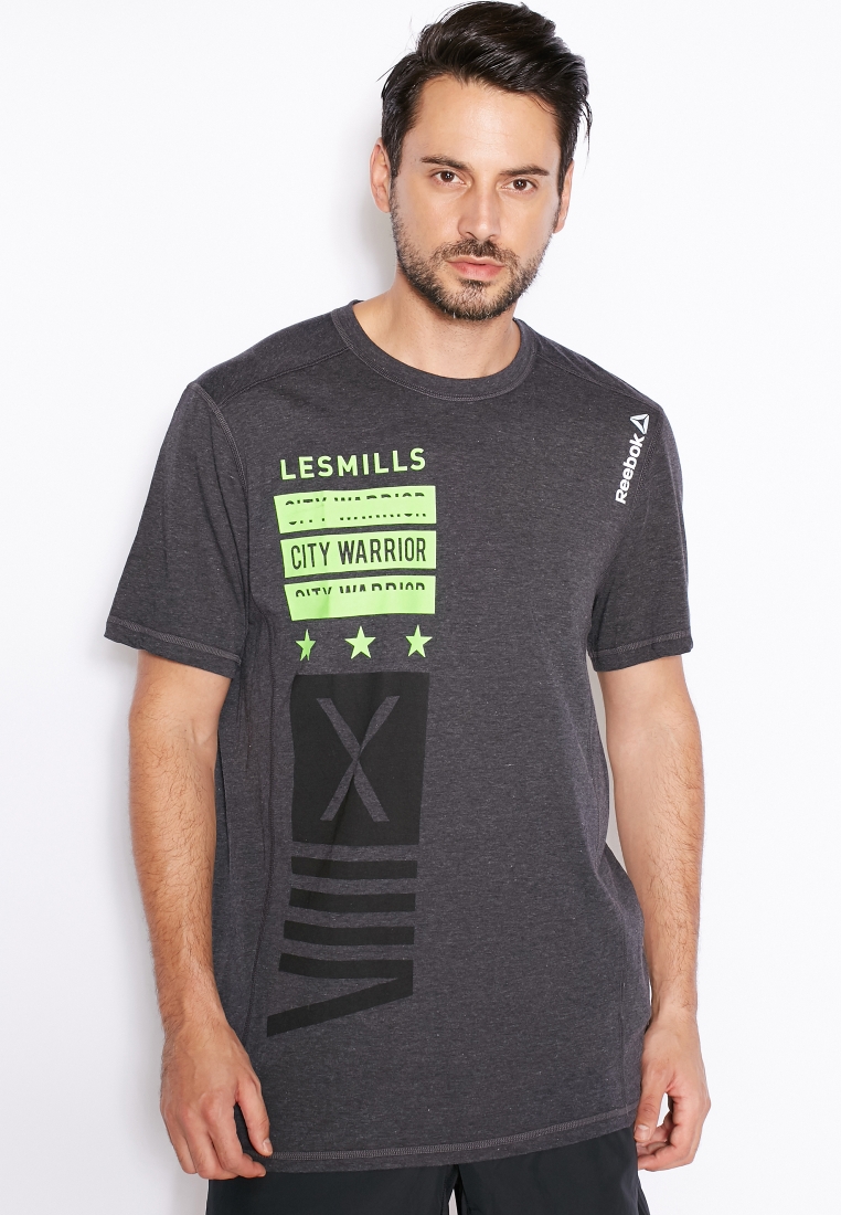 Håndskrift Selskab Udråbstegn Buy Reebok grey Les Mills Body Combat T-Shirt for Men in Riyadh, Jeddah
