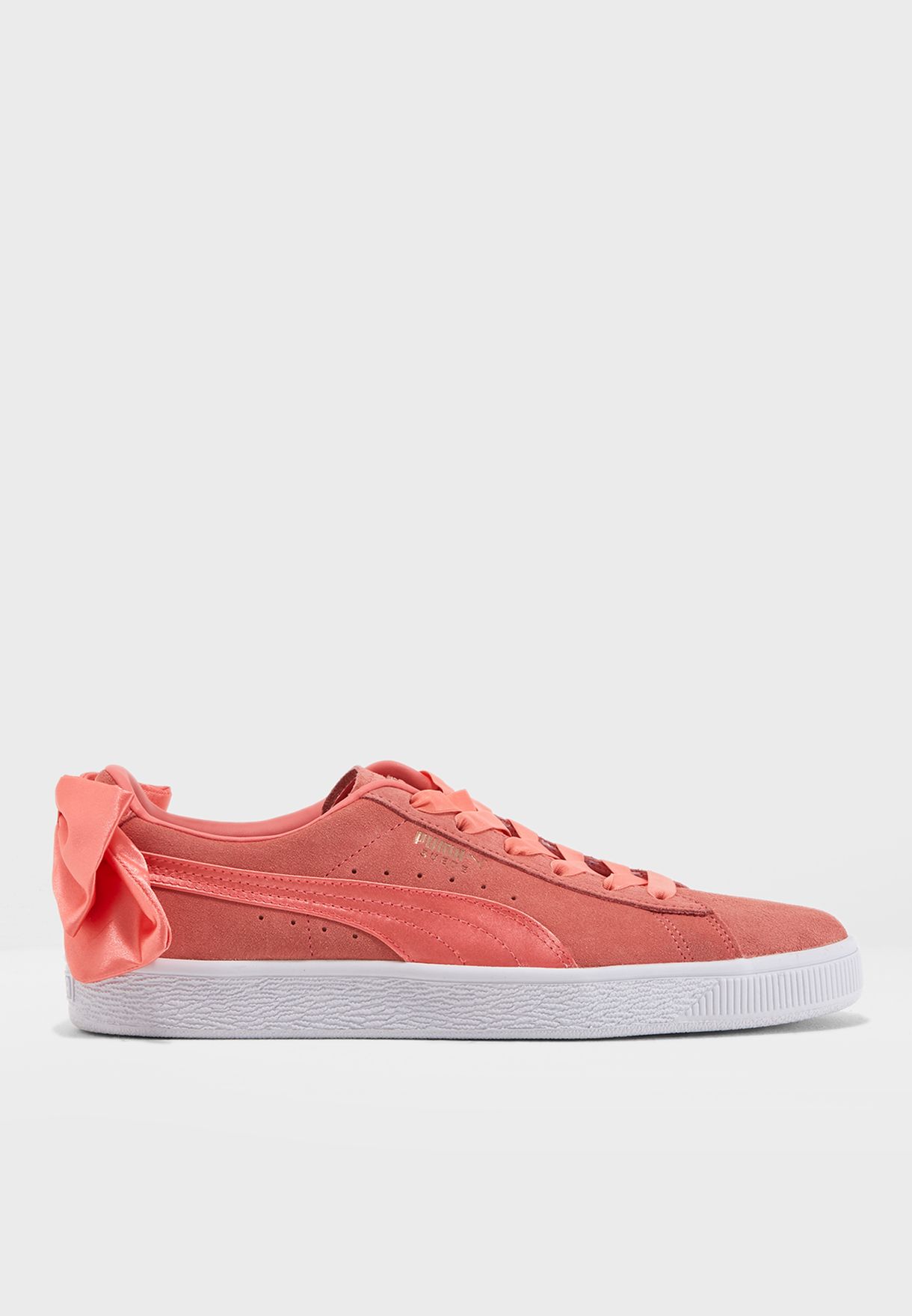 puma basket bow pink