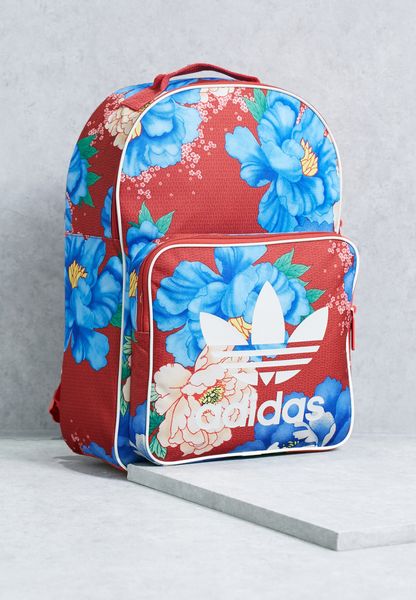 floral adidas bag