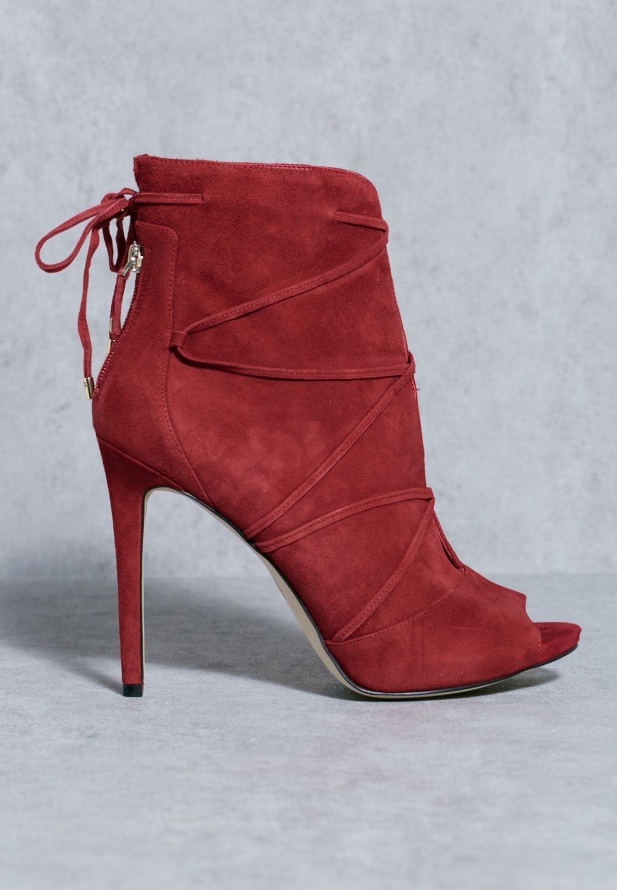 guess red booties