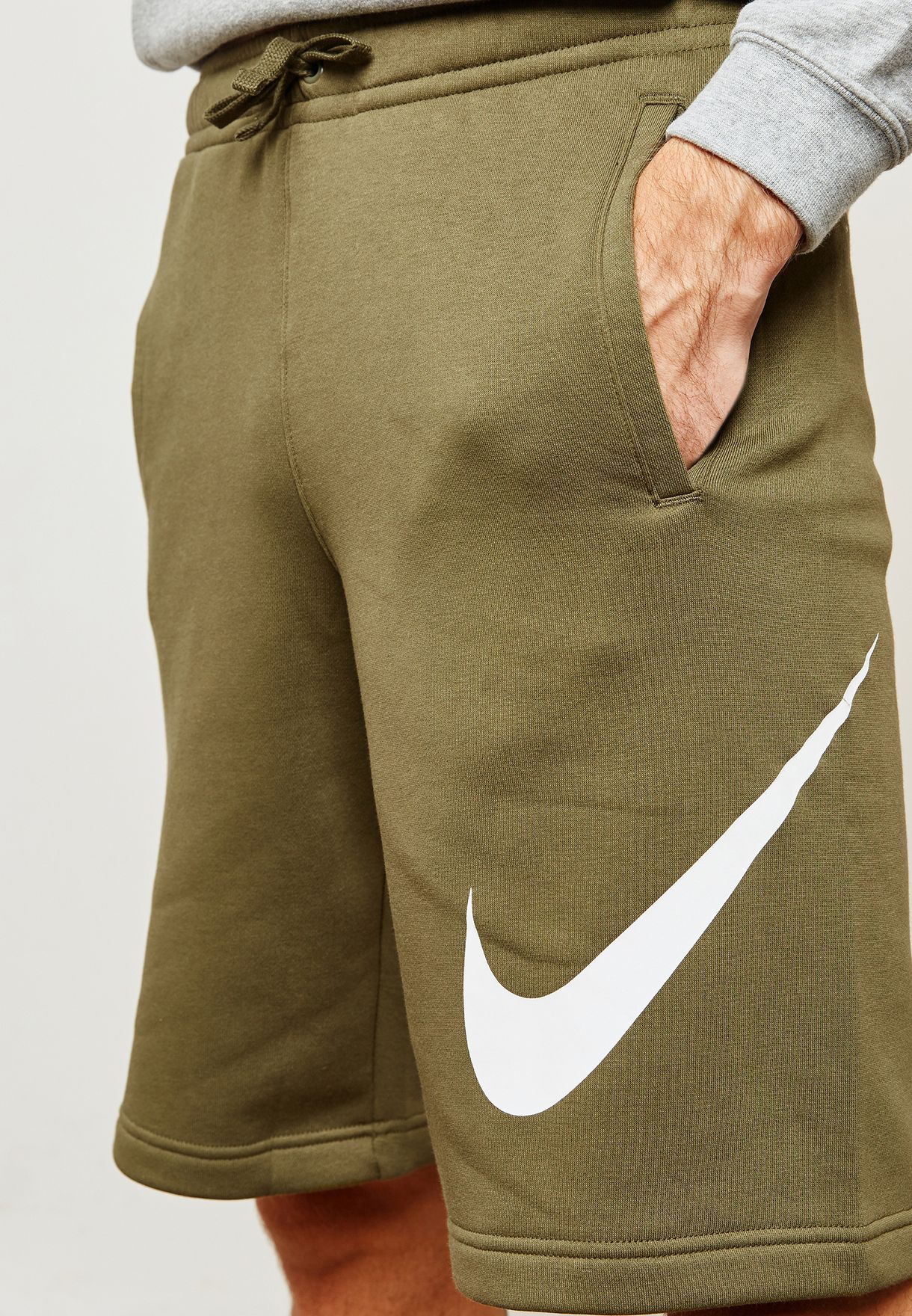 nike club fleece shorts green