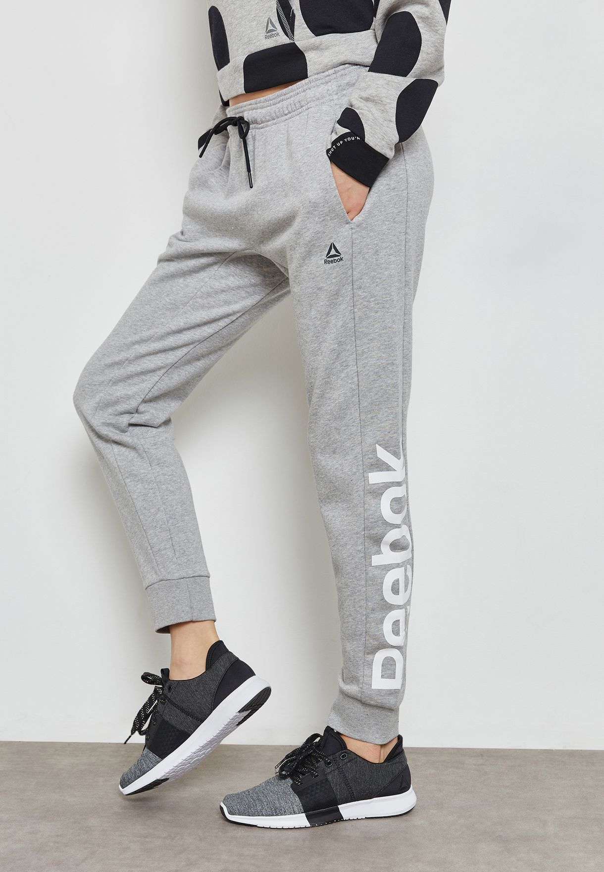 reebok cuffed sweatpants