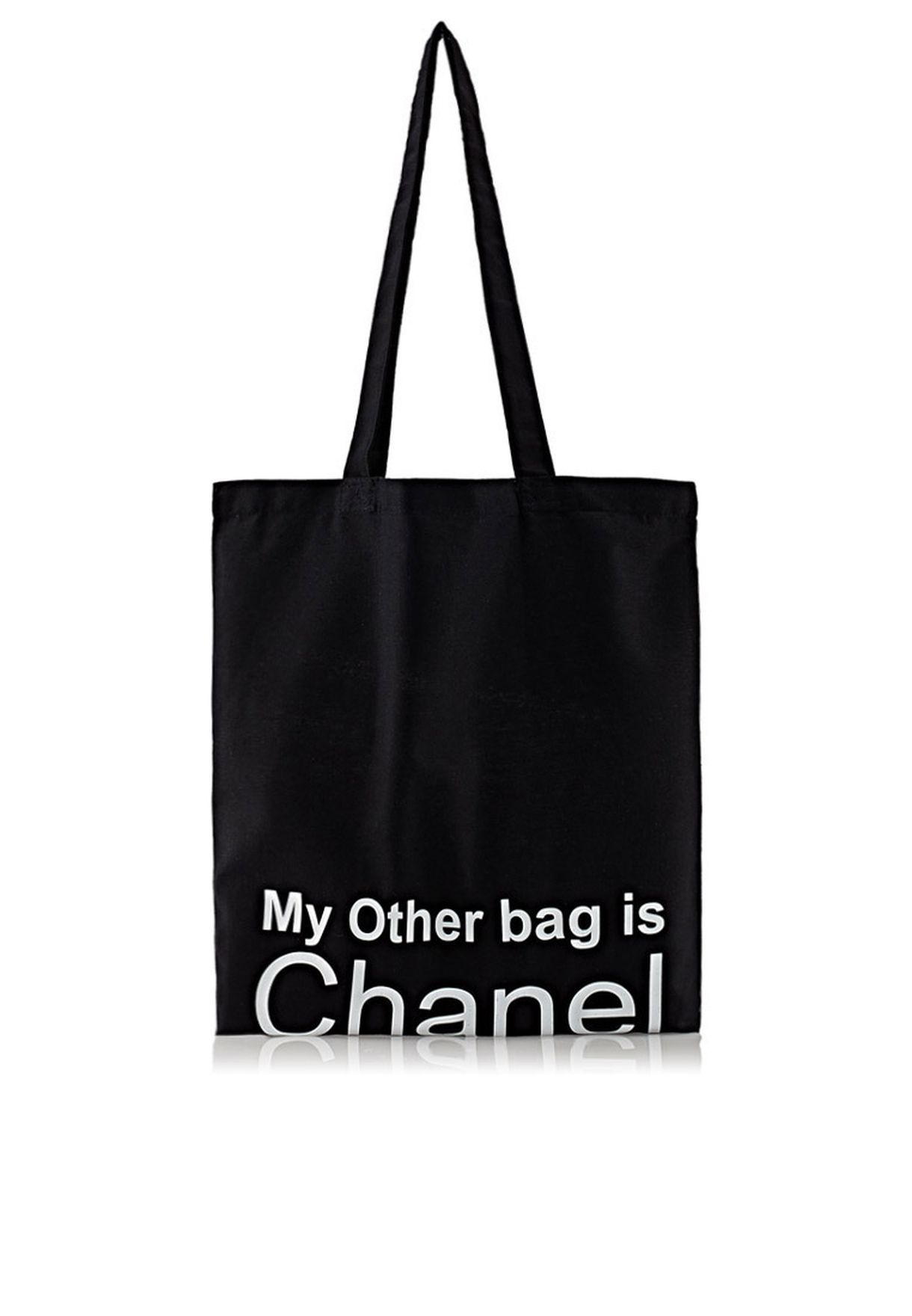 Buy Black My Other Bag Canvas Tote For Women In Mena Worldwide