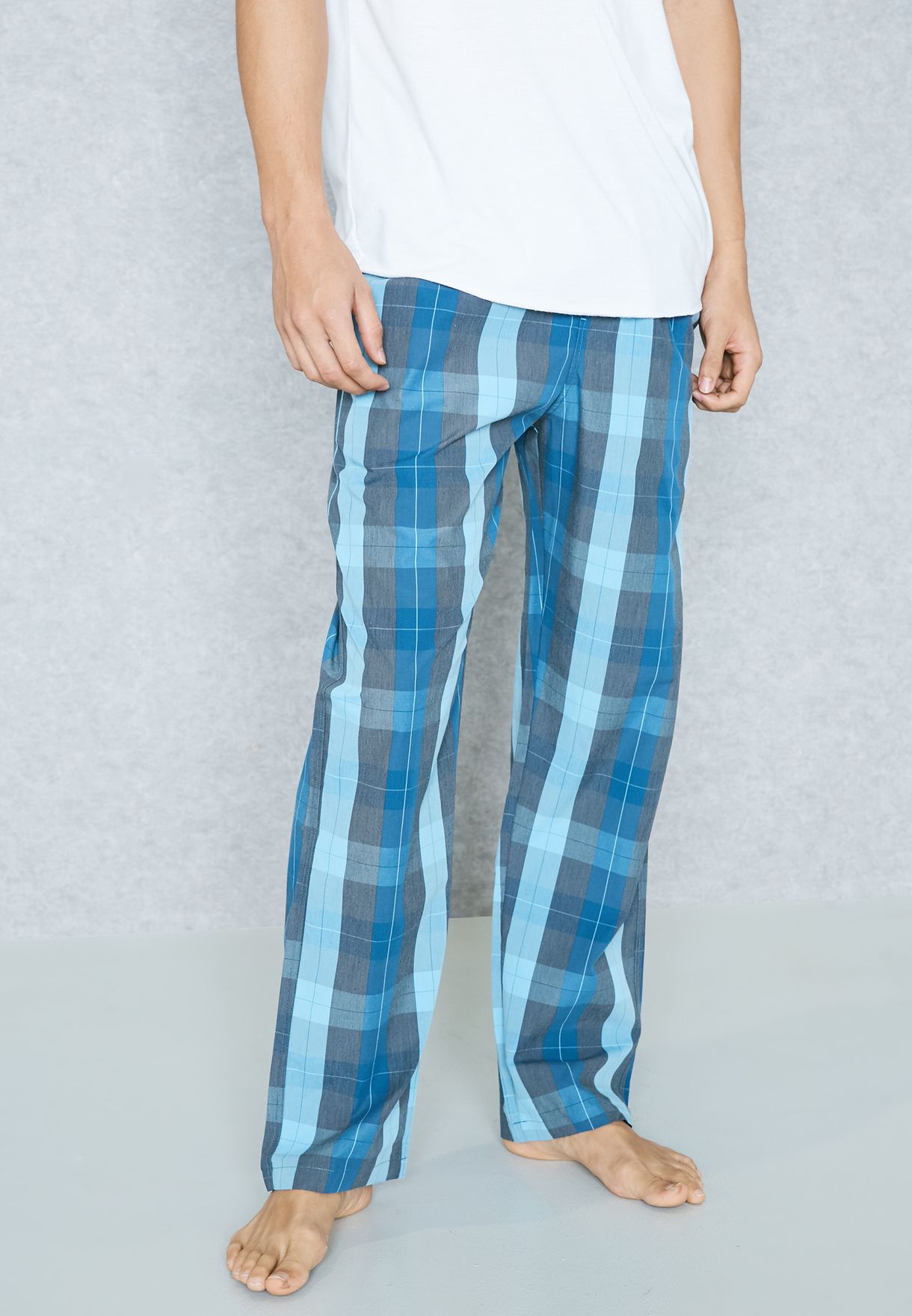 Buy Emporio Armani prints Checked Pyjama Bottoms for Men in Muscat, Salalah