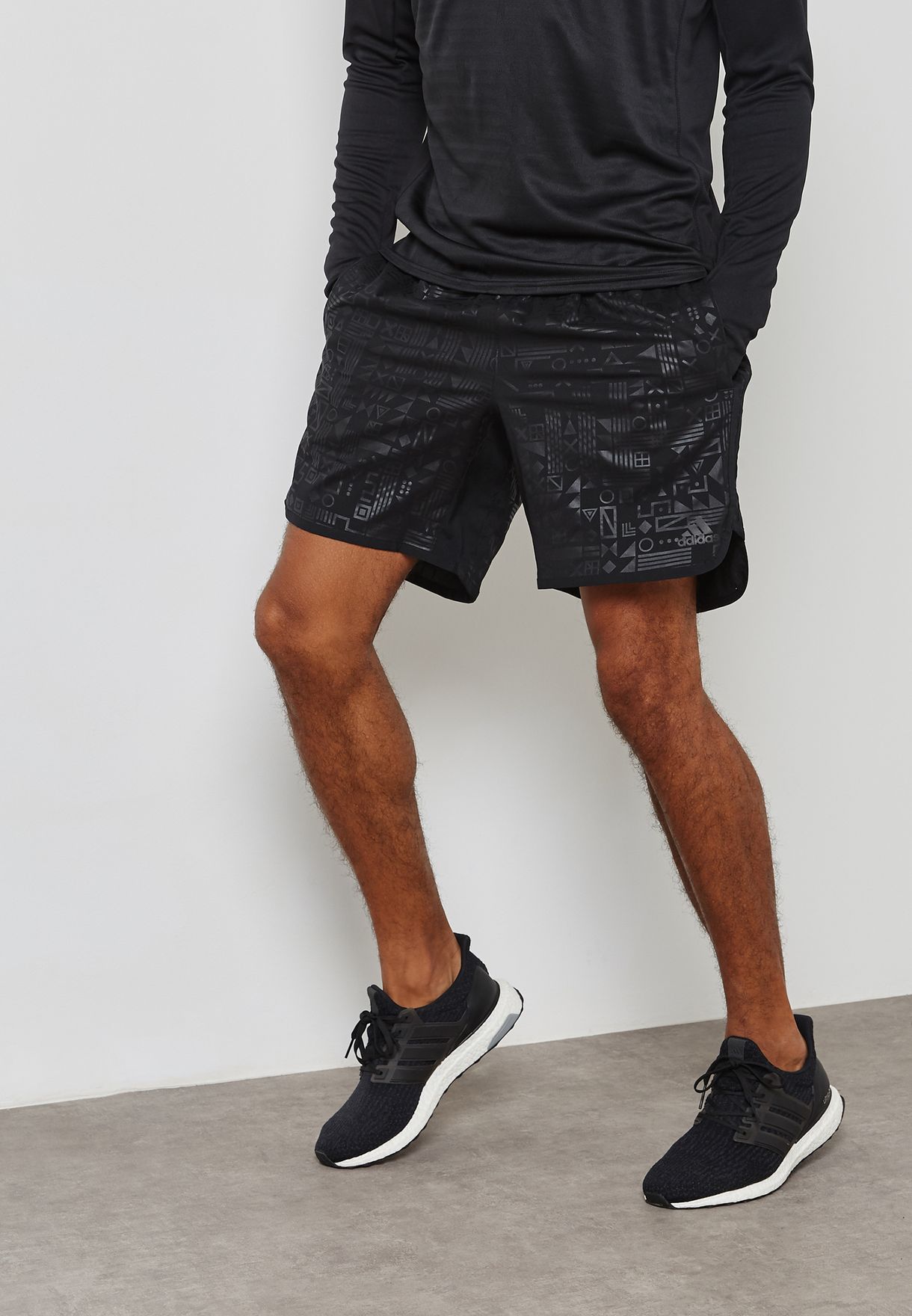 Buy adidas black Supernova Tokyo Shorts 