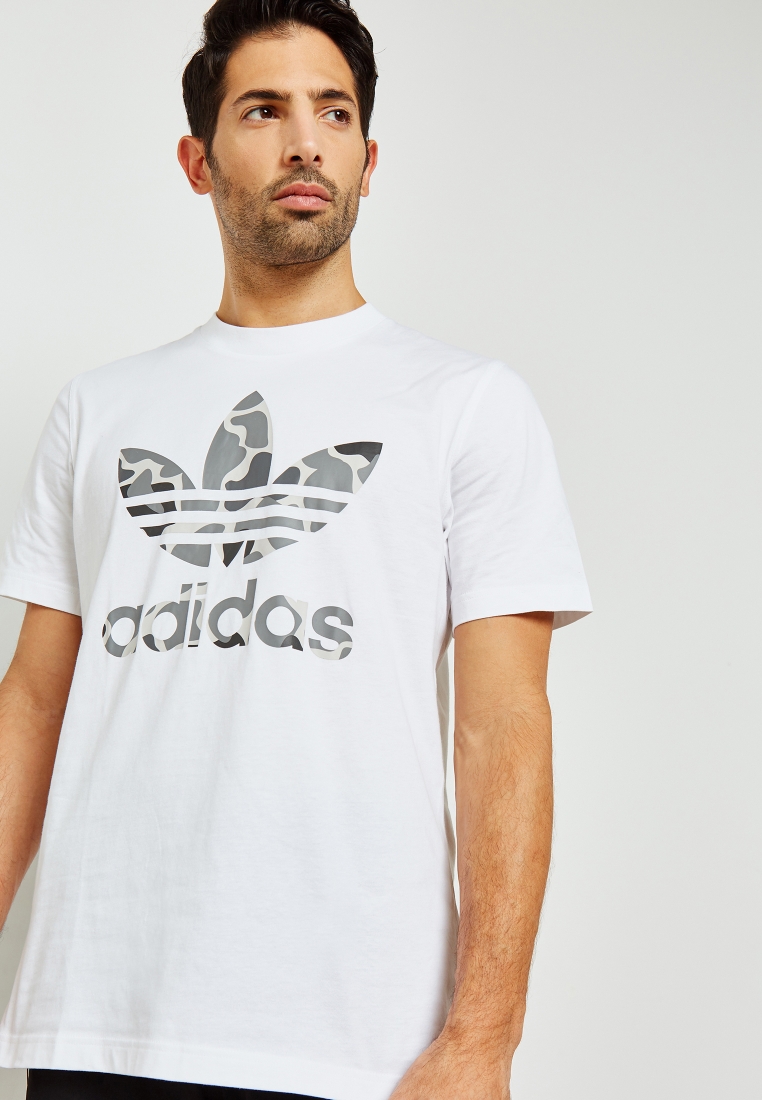 nødsituation alarm samfund Buy adidas Originals white Camo Trefoil T-Shirt for Men in Riyadh, Jeddah
