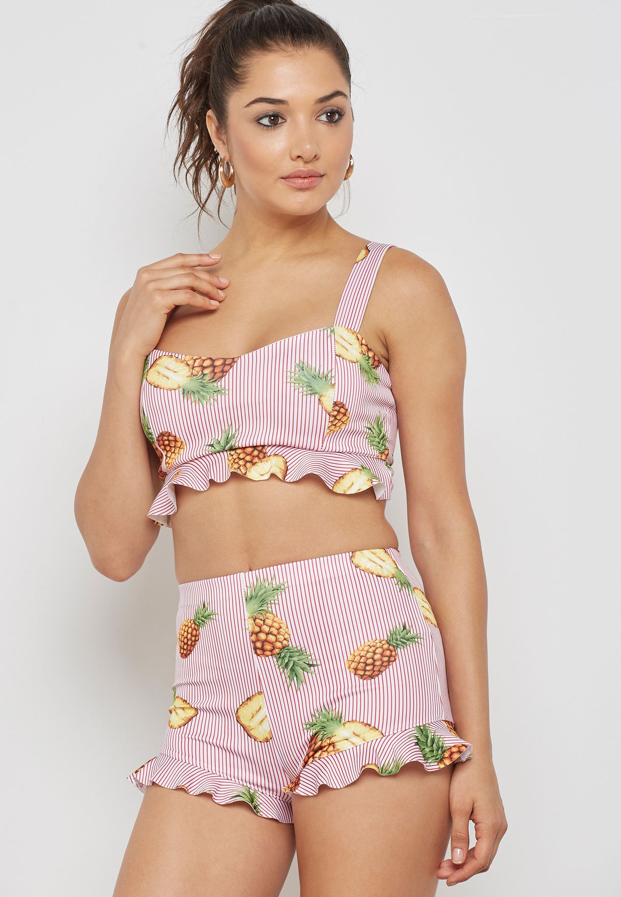 pineapple crop top forever 21