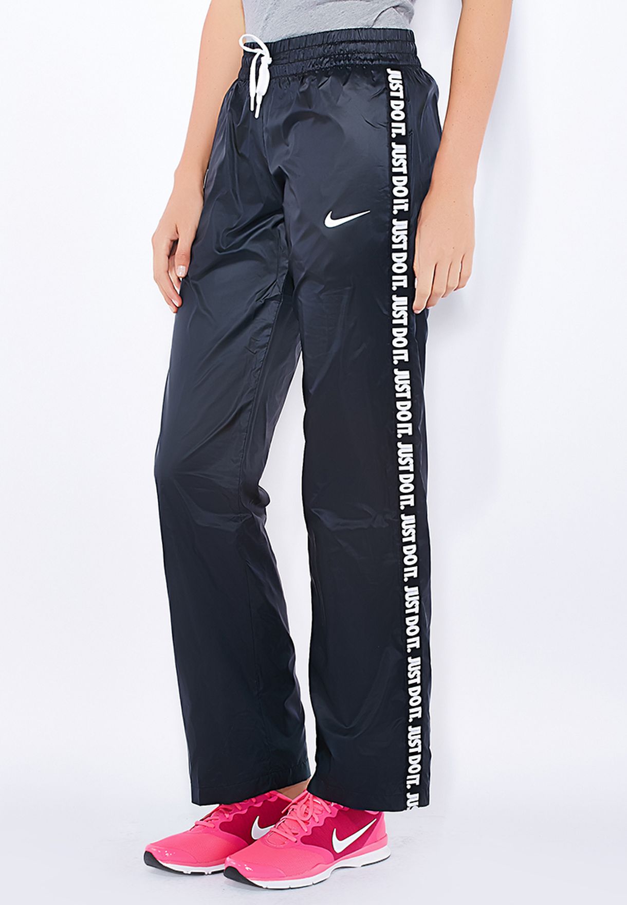 nike womens open hem pants